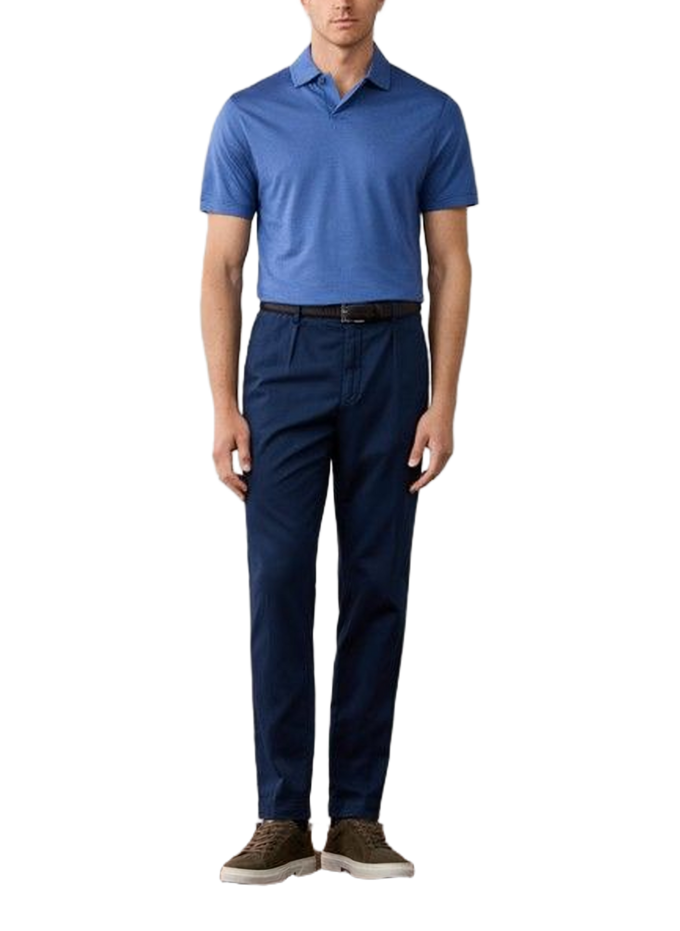 Polo droit à manches courtes HACKETT Bleu