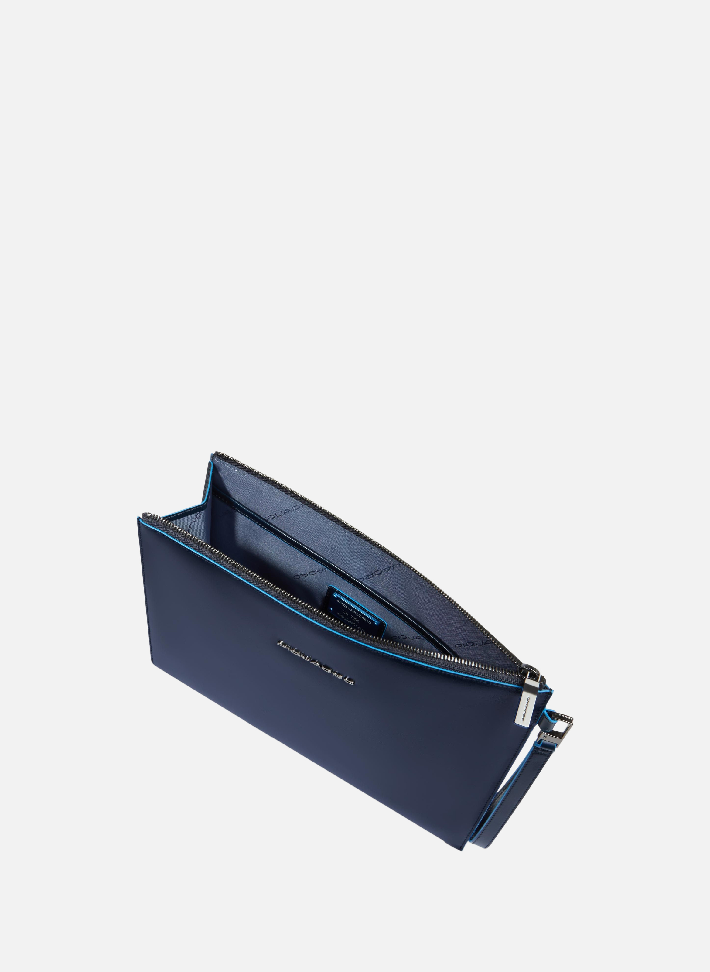 Handtas voor ipad® 11" | Blauw PIQUADRO Heren