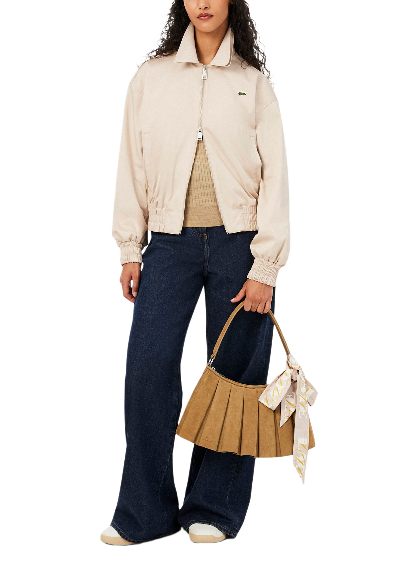 Sac porté épaule LACOSTE Beige
