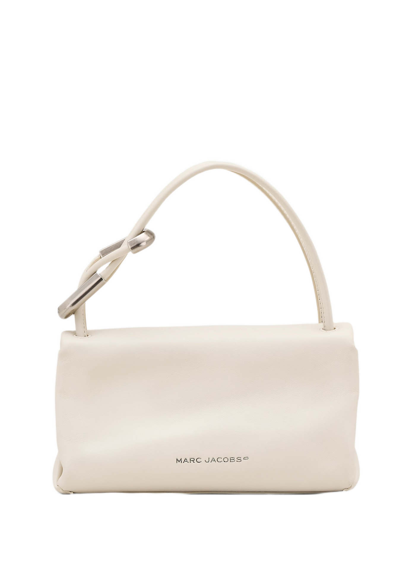 Le mini double sac en cuir lisse MARC JACOBS Blanc