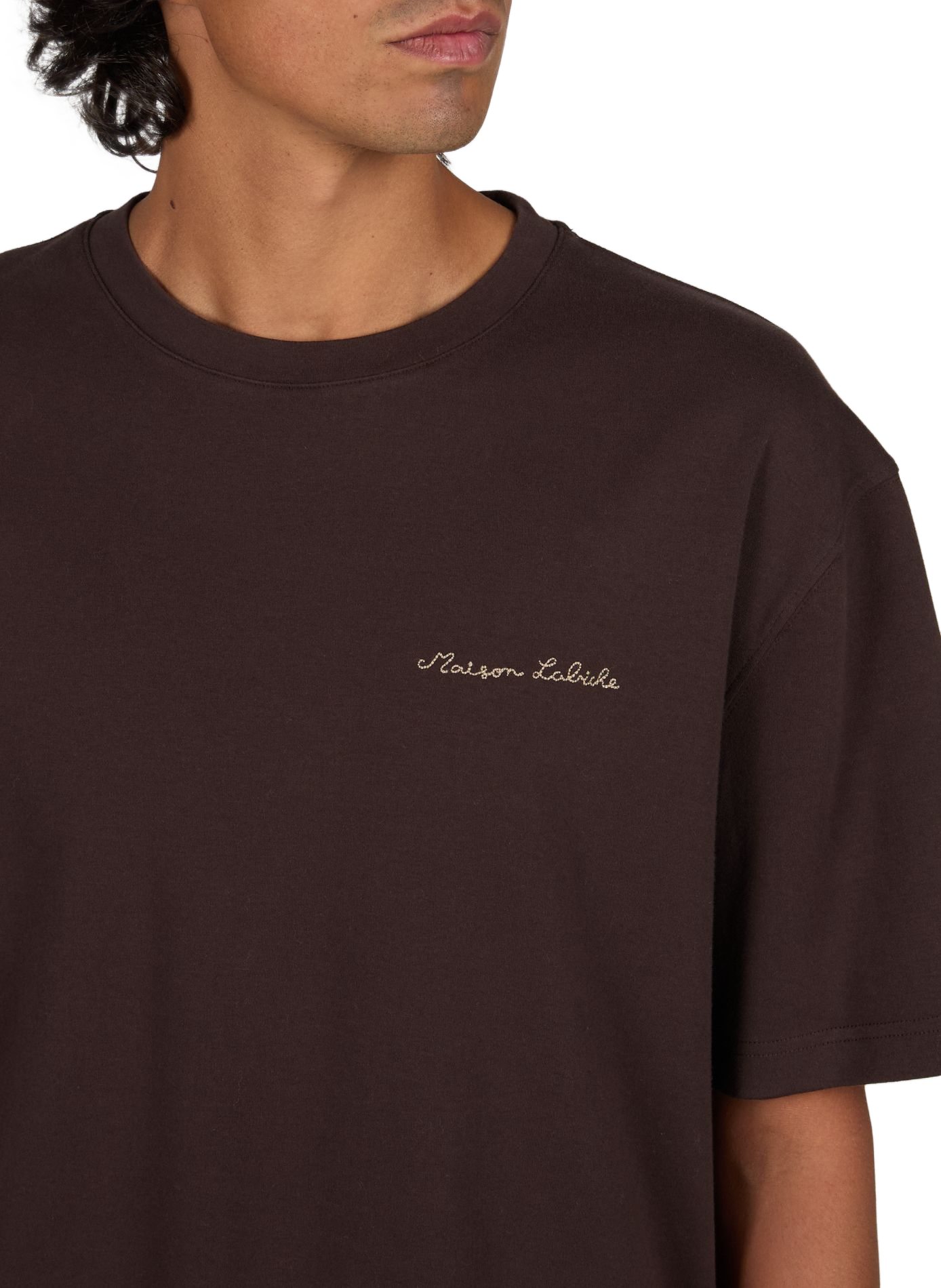 T-shirt Chassaigne en coton MAISON LABICHE Marron