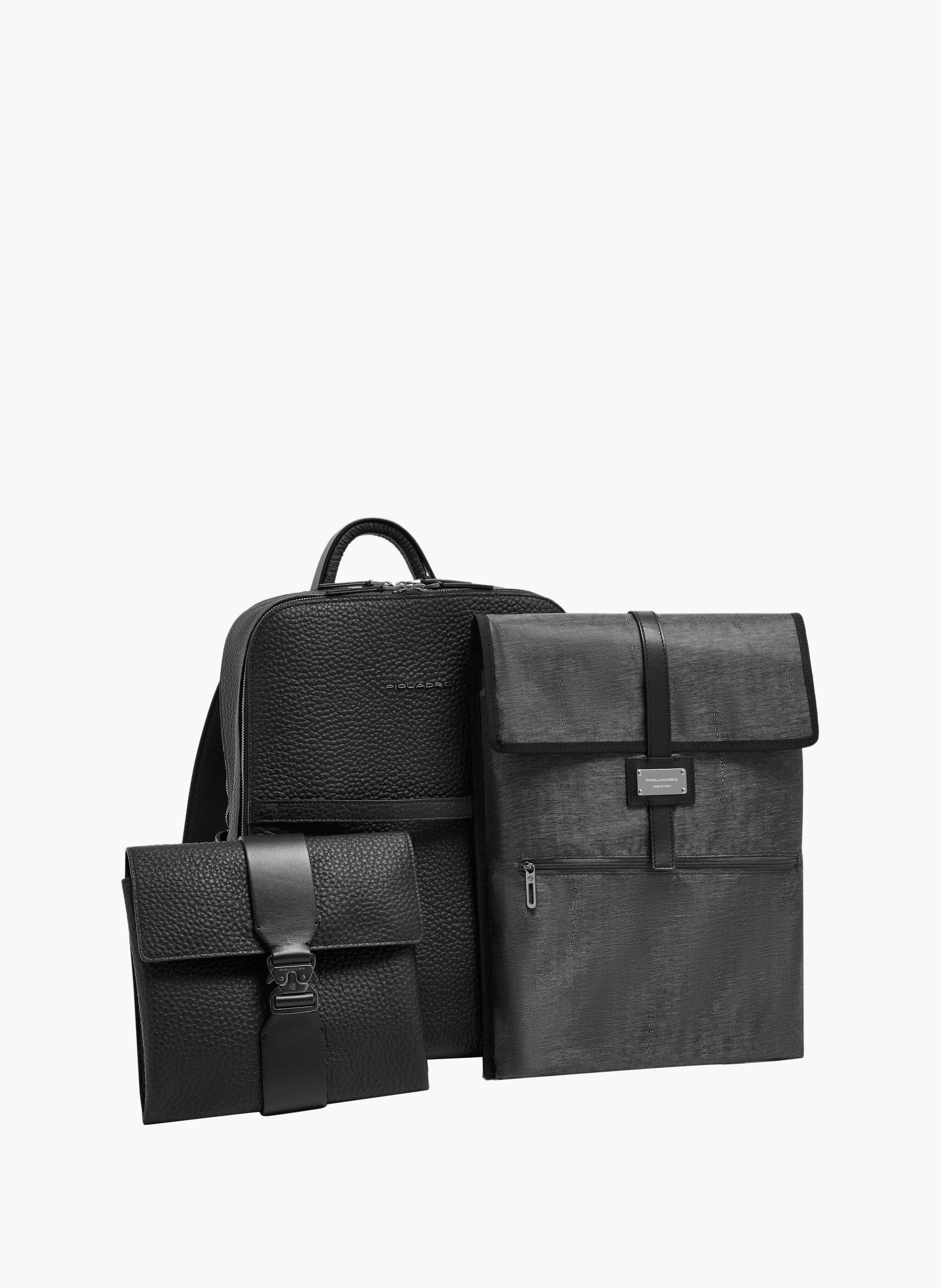 Rugzak voor 15,6" laptopreizen PIQUADRO Zwart