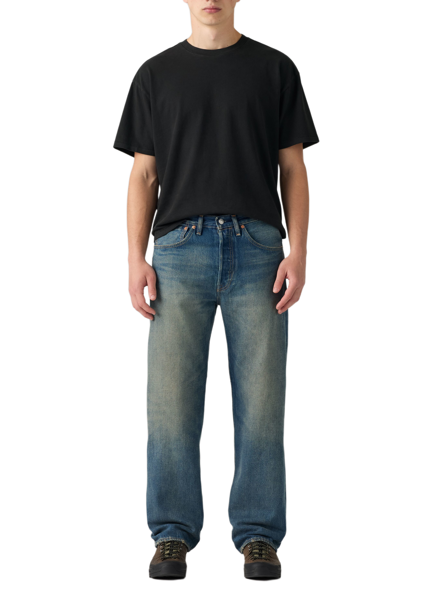 Weite Baumwolljeans LEVI'S Blau
