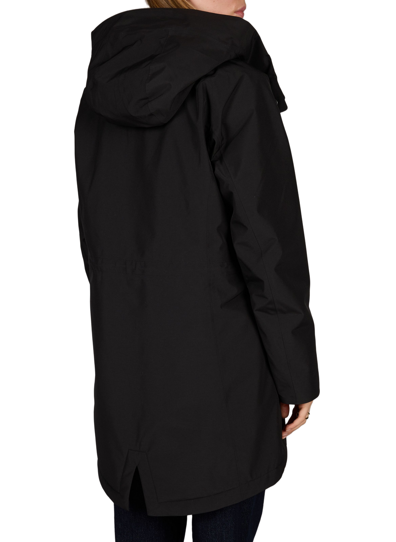 Effen parka met capuchon in middellange lengte DIDRIKSONS Zwart