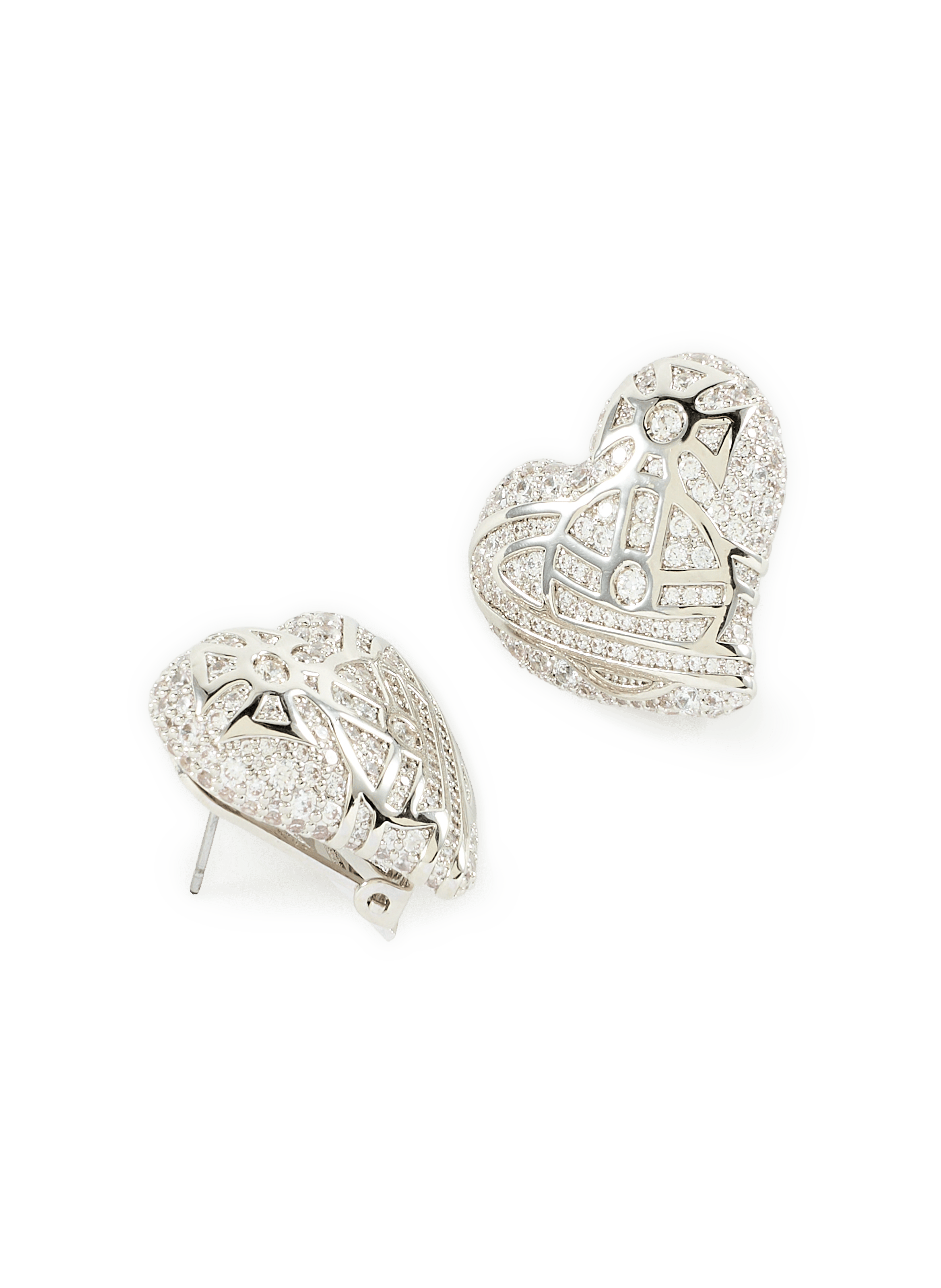 Boucles d'oreilles à cristaux  VIVIENNE WESTWOOD Argent