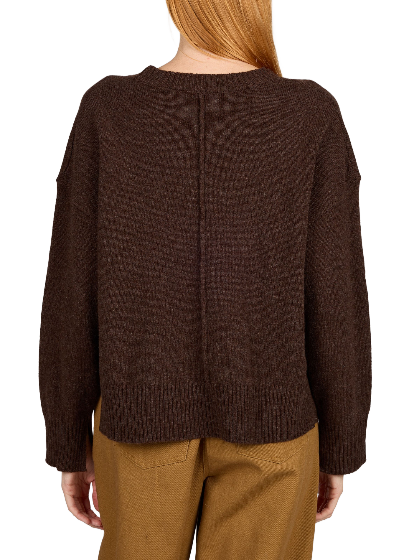 Gerader Wollpullover ARTLOVE Braun