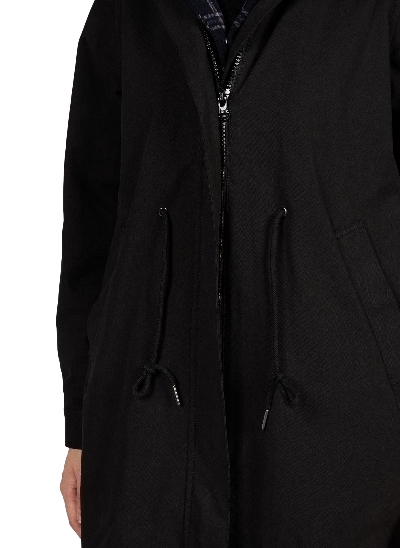 Gildas printed hooded parka LAURE+MAX Black