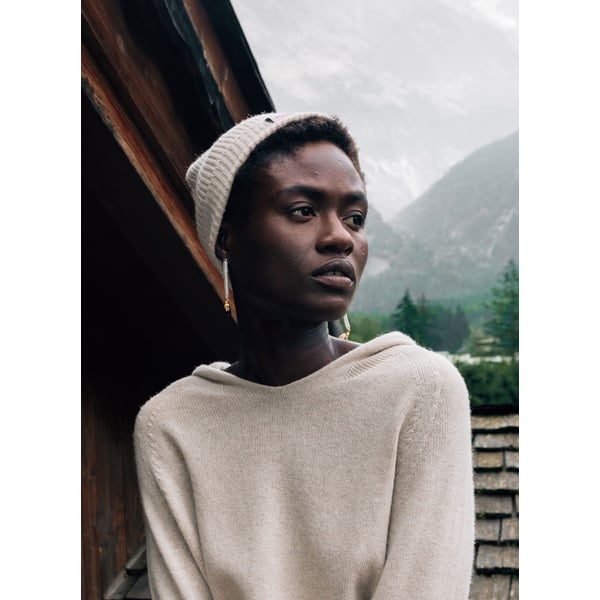 Bonnet en laine mélangée