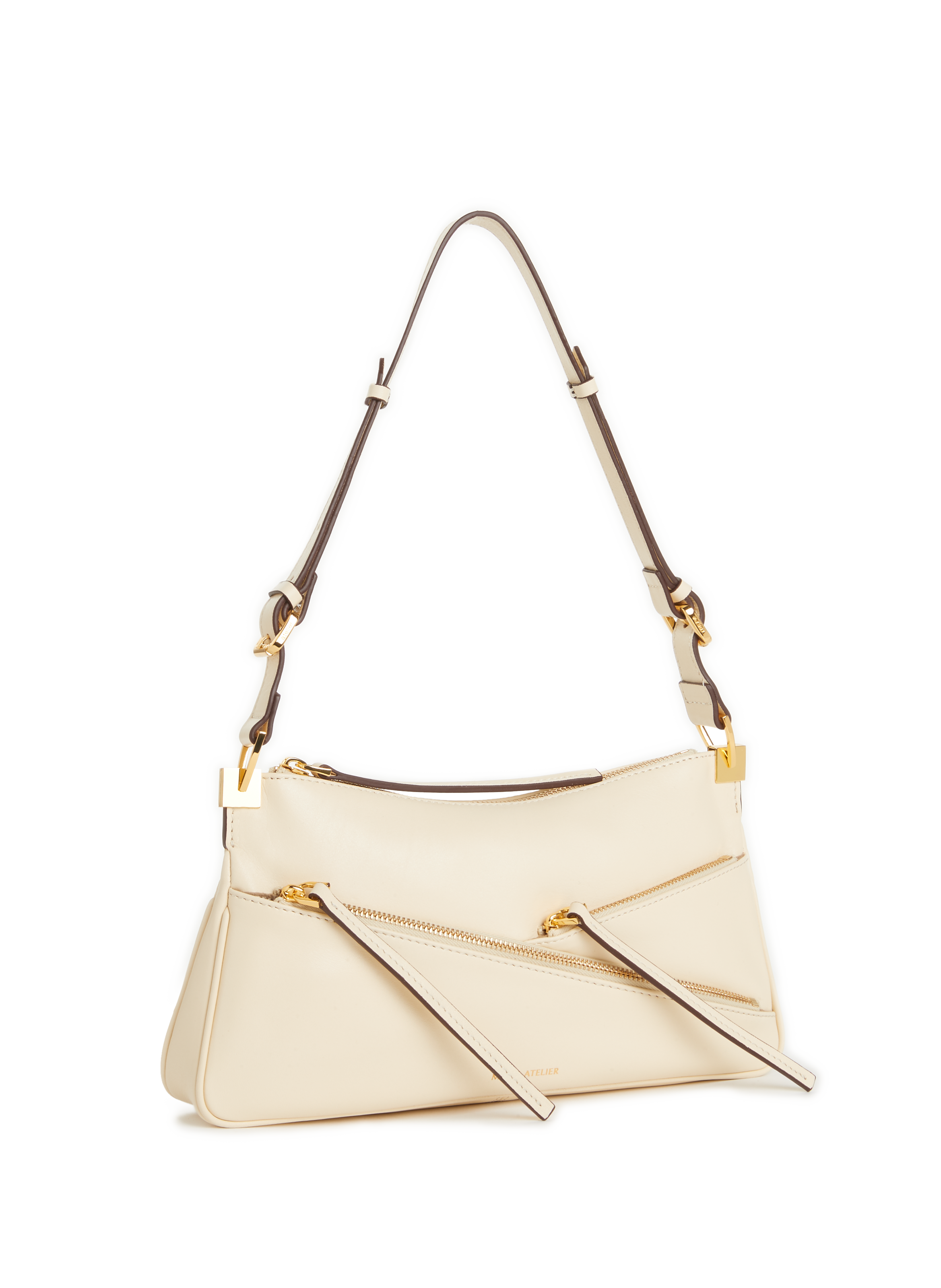 Sac à main Baguette zippé en cuir