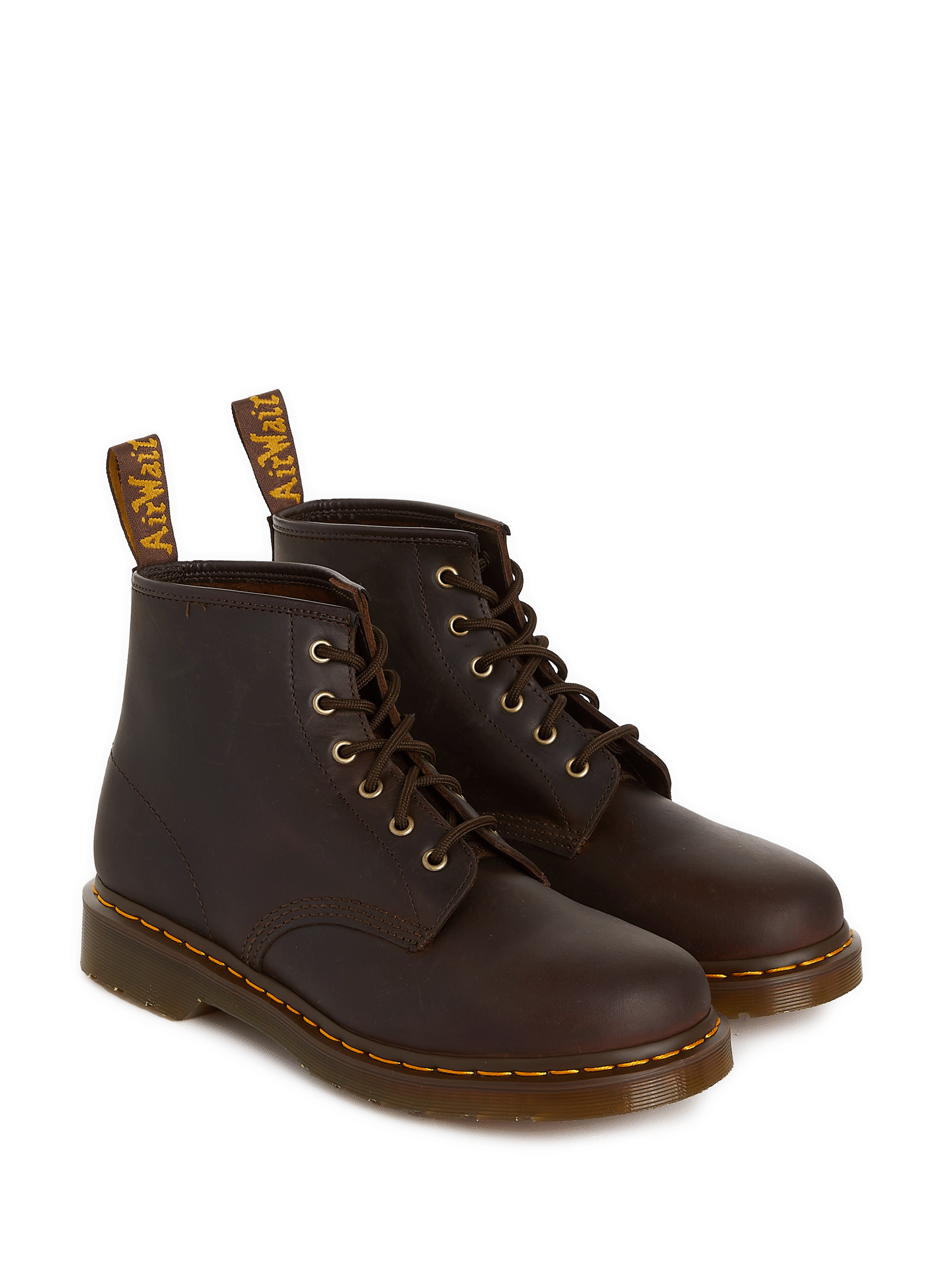 Crazy Horse leather ankle boots  DR. MARTENS Brown