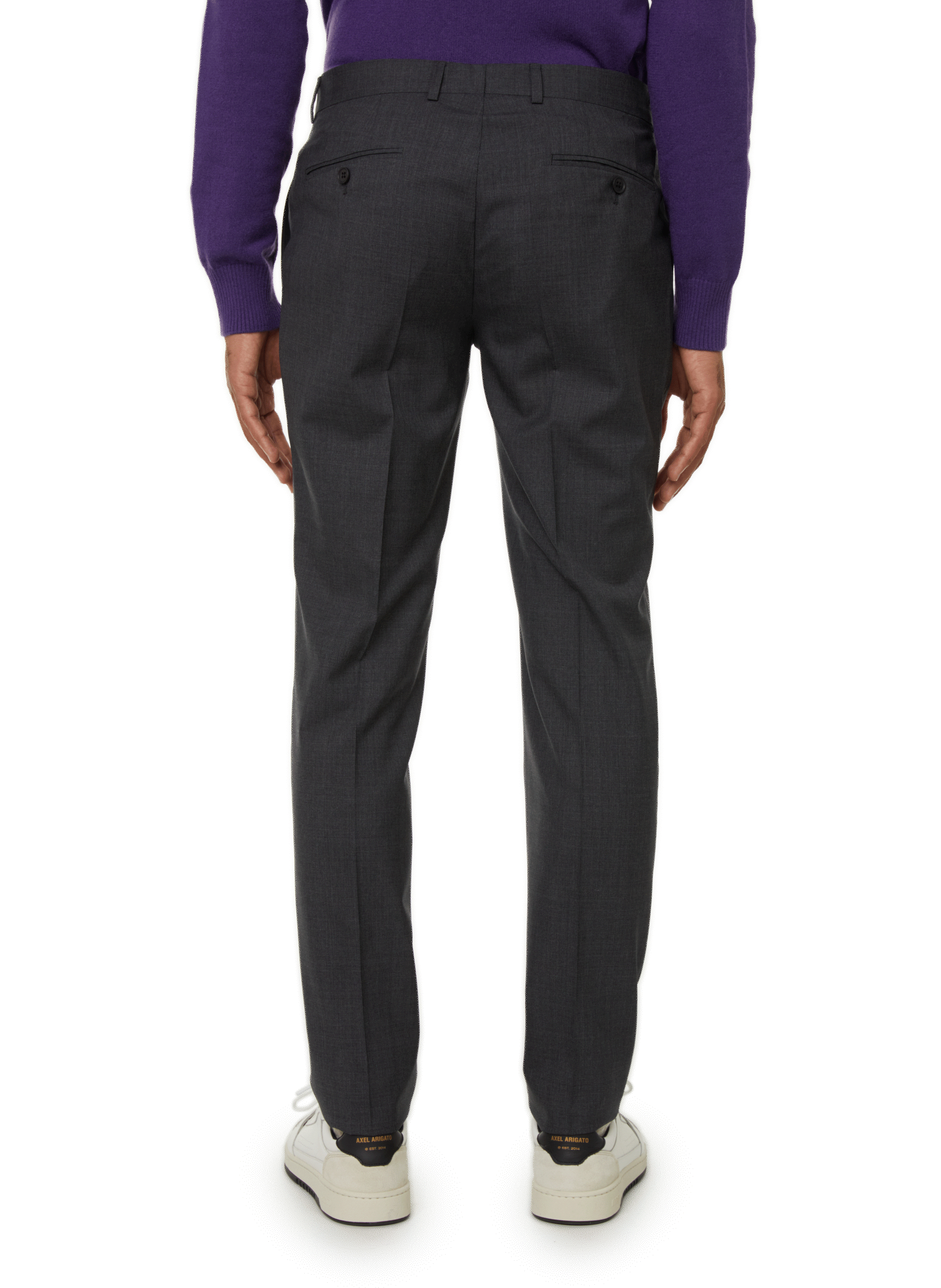 Slim-fit wool trousers  SAISON 1865 Grey