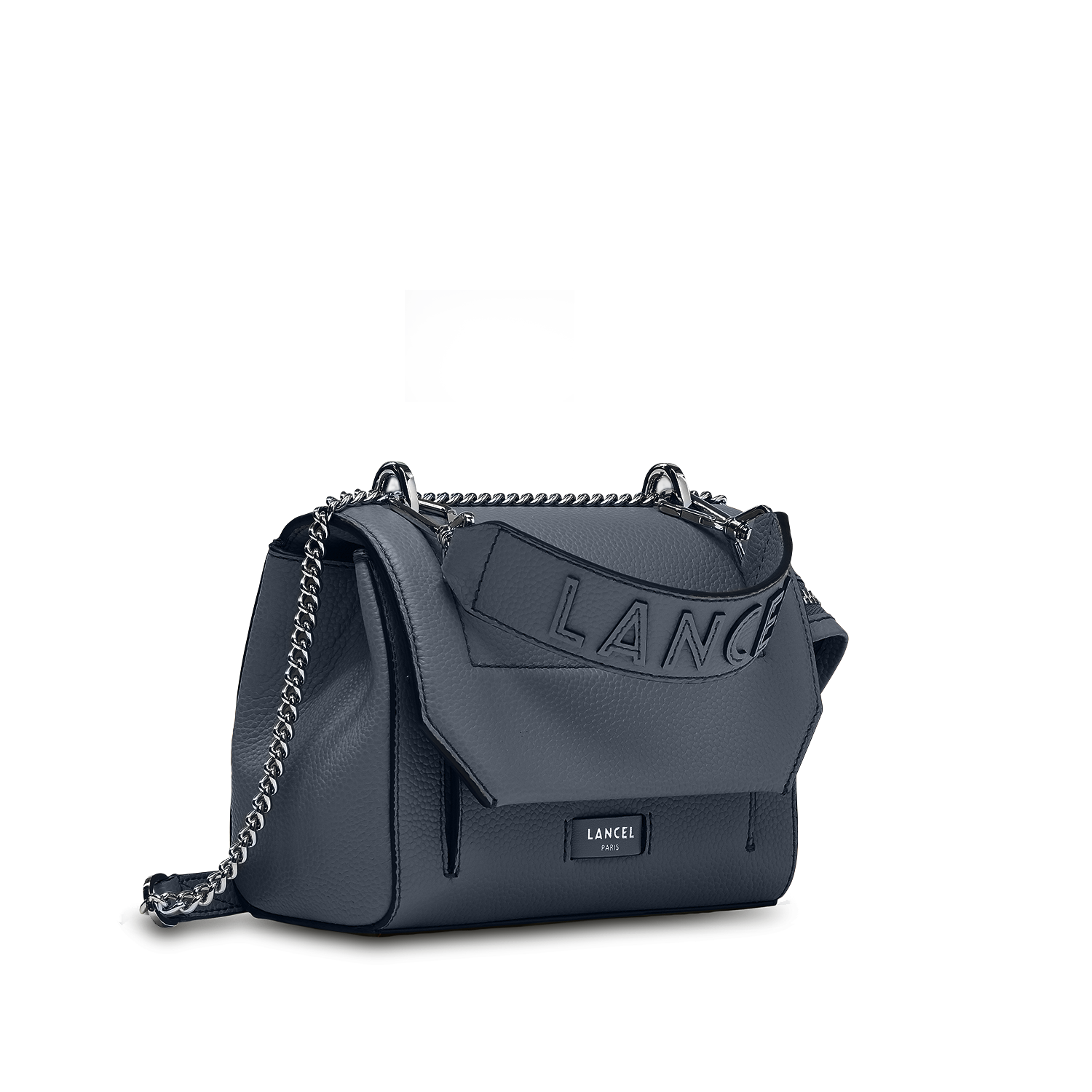 Sac rabat s ninon de lancel en cuir Bleu