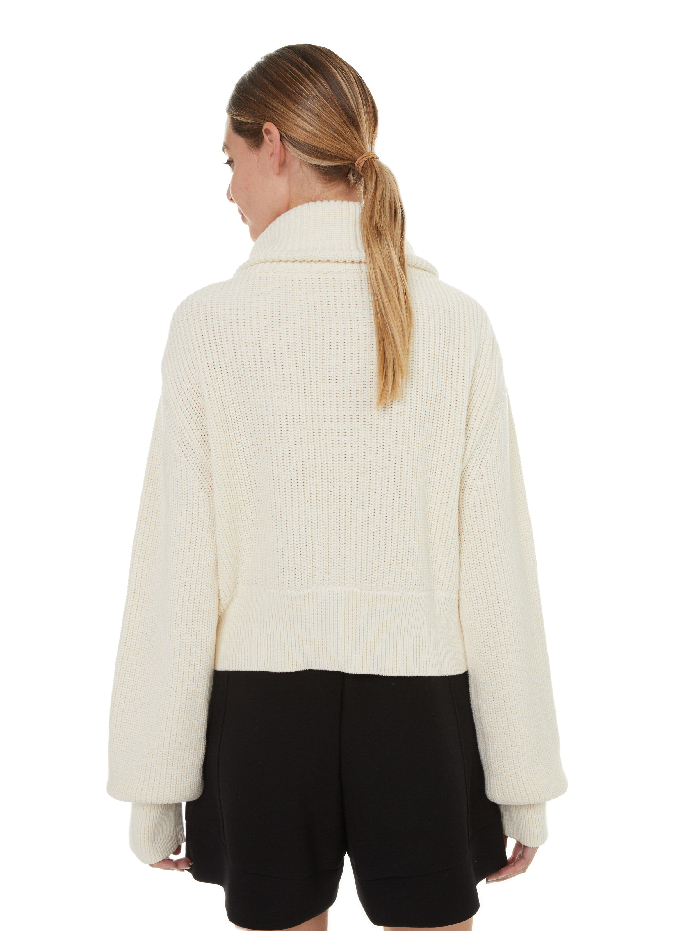 Cotton zip-up jumper  VARLEY Beige