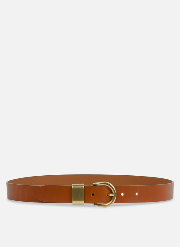 Ceinture en cuir de vache miloa Marron by SESSUN SESSUN Ceinture en cuir de vache miloa Marron