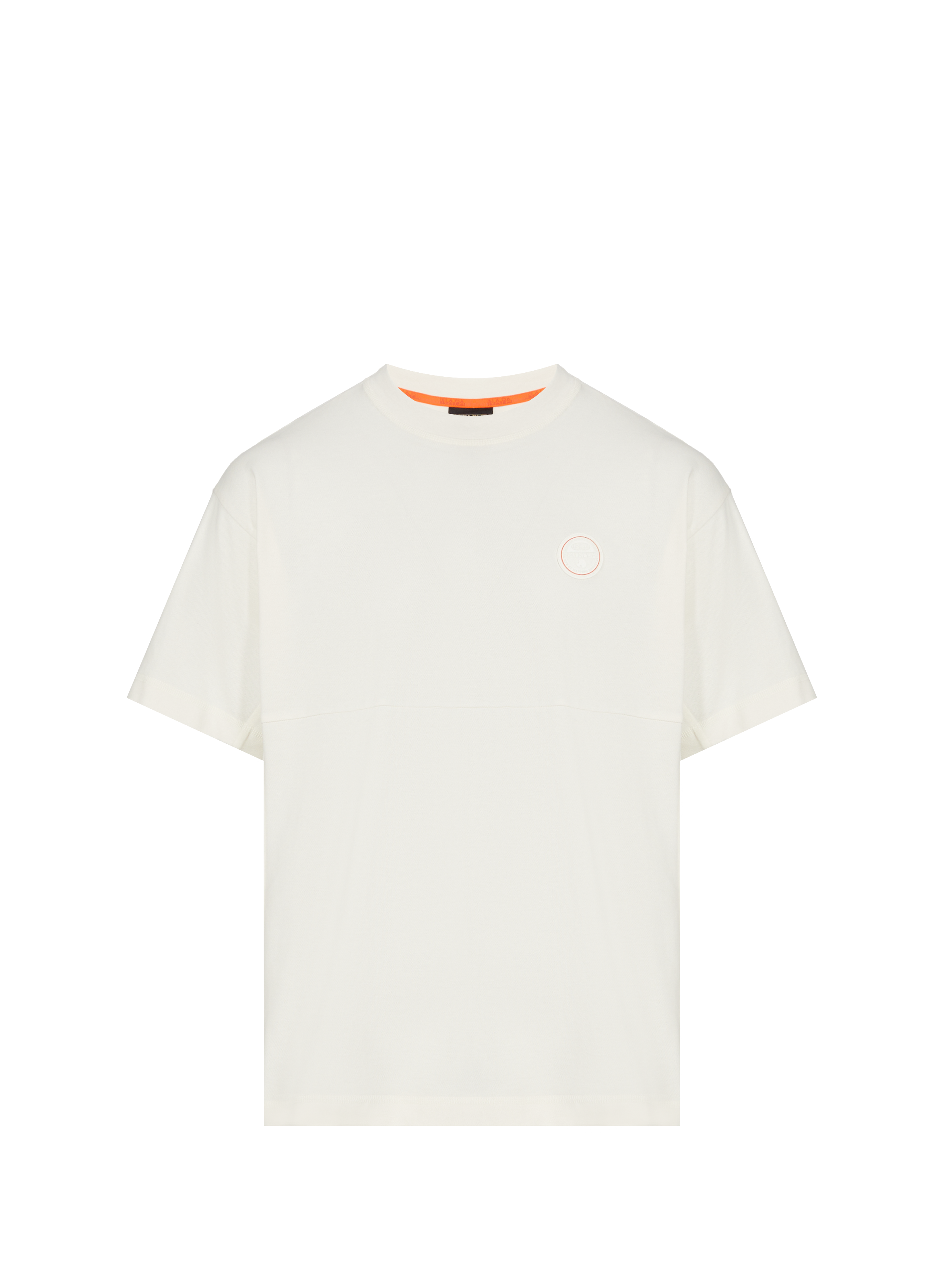 Biker-style cotton t-shirt NAPAPIJRI White