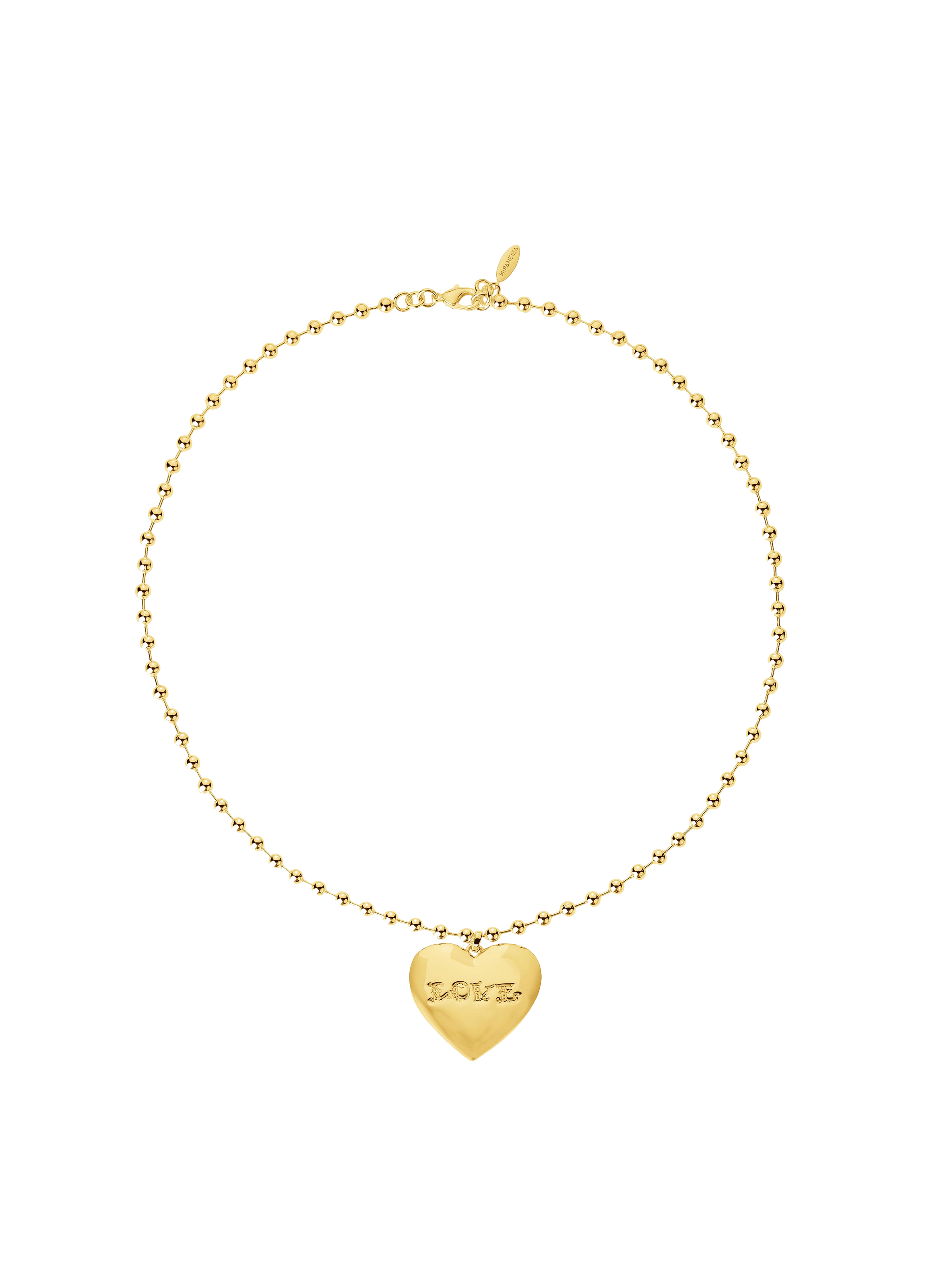 Collier chaîne avec pendentif central loveme HIPANEMA Doré