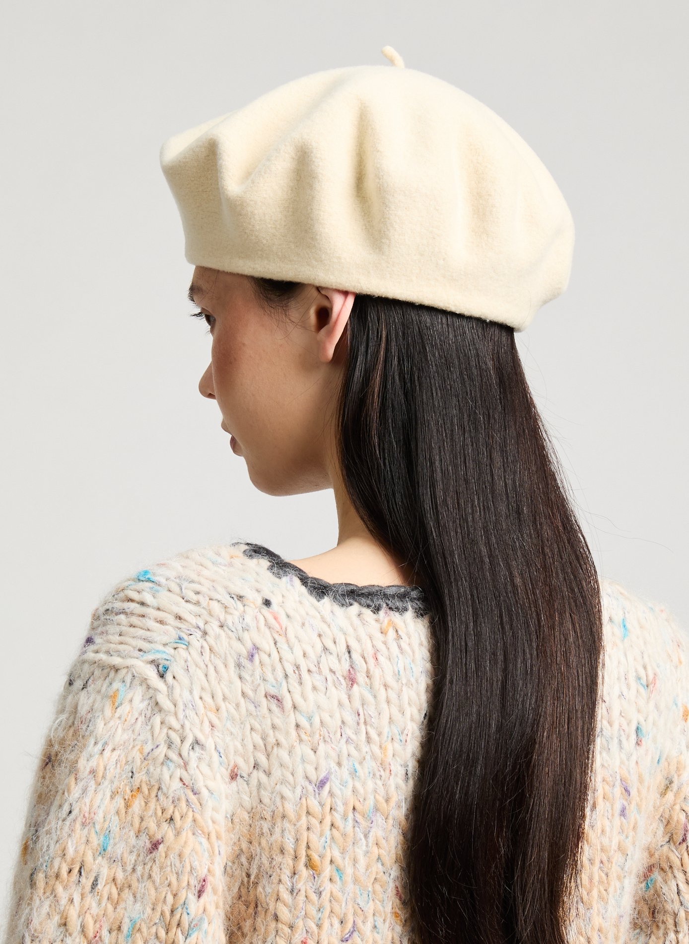 Beret en laine AU PRINTEMPS PARIS Beige