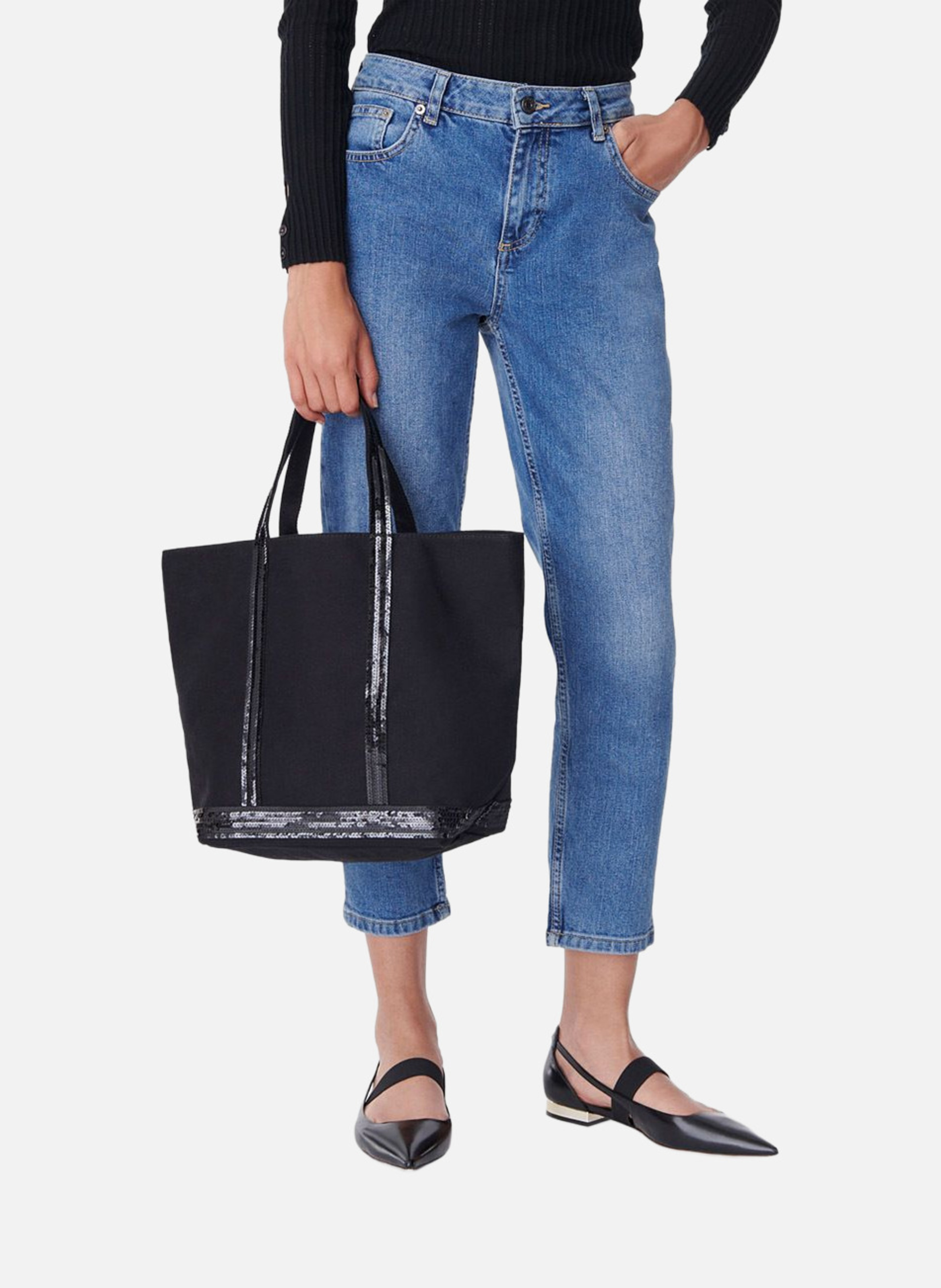 Cabas m en toile VANESSA BRUNO Noir