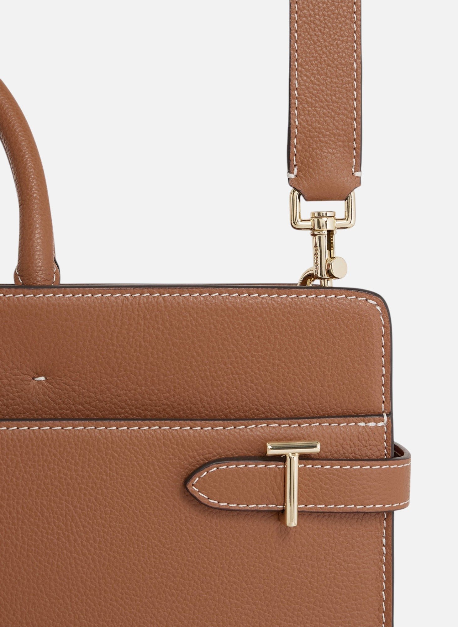 Porte document 15" emilie en cuir grainé LE TANNEUR Marron