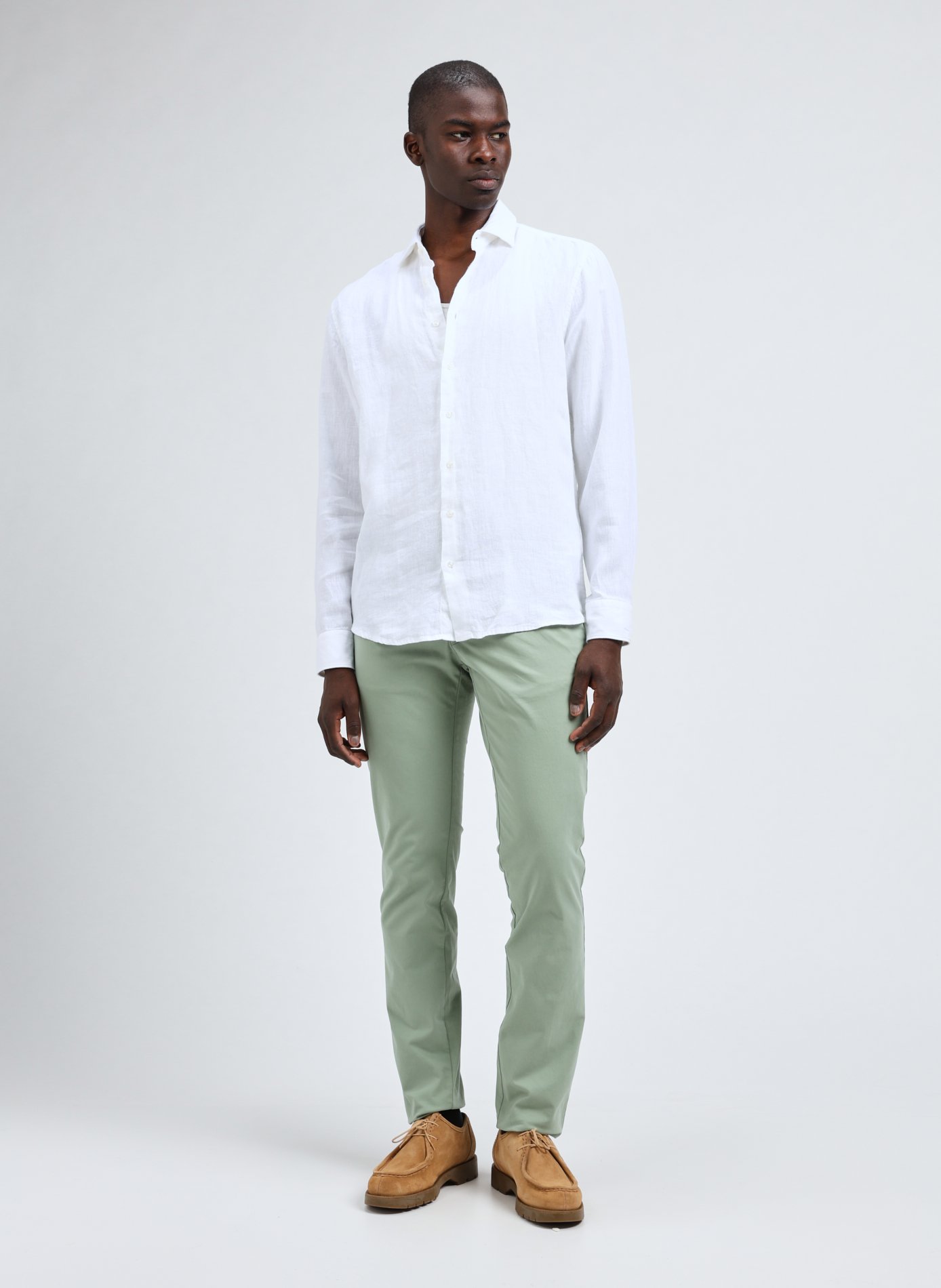 Chemise en lin SEIDENSTICKER Blanc