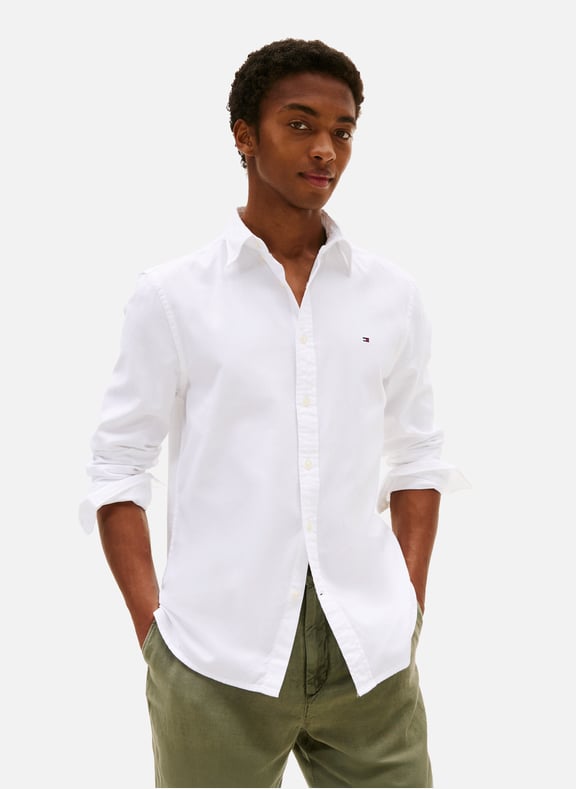 Chemise cintrée en coton Blanc by TOMMY HILFIGER TOMMY HILFIGER Chemise cintrée en coton Blanc