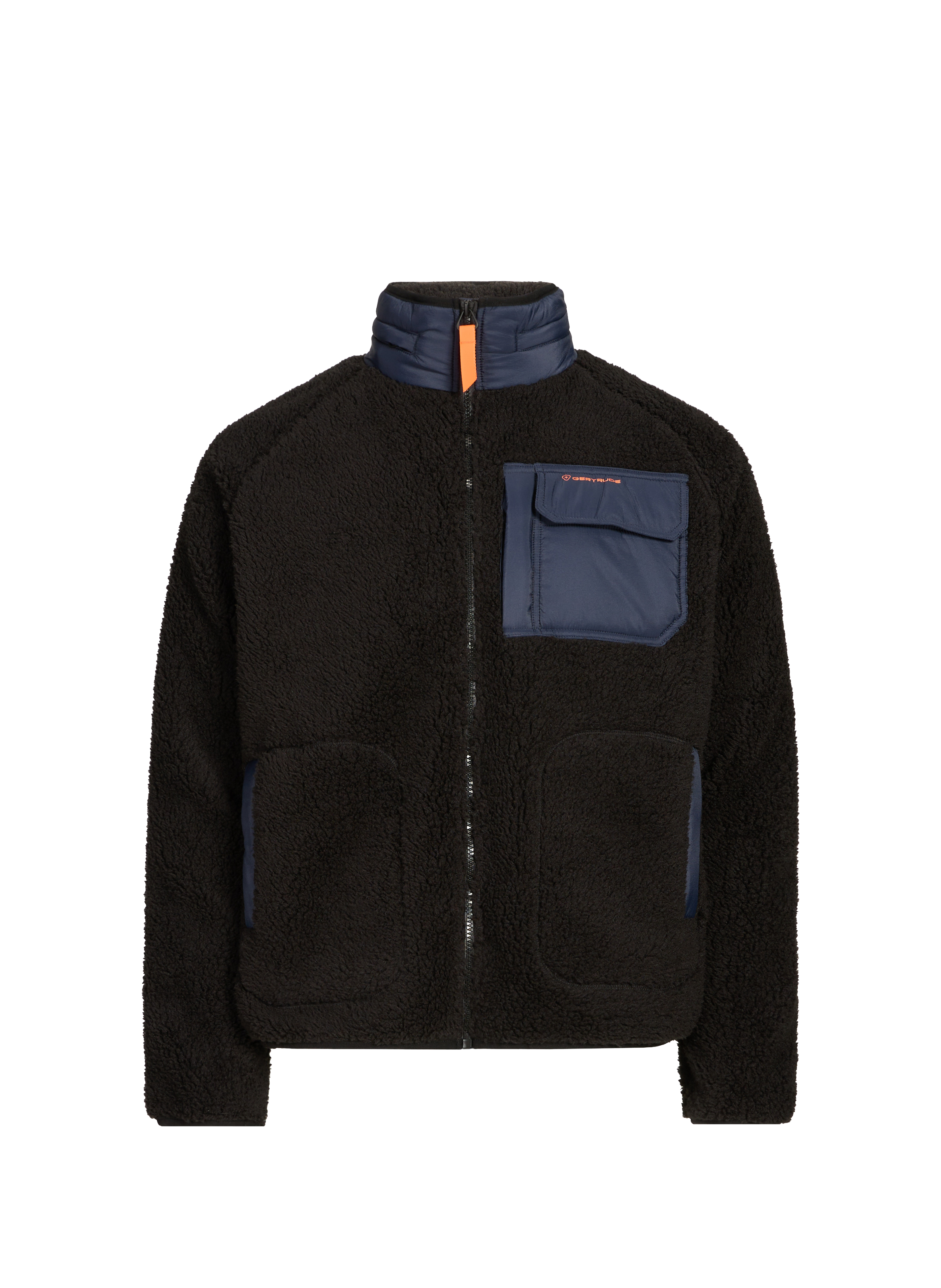 Veste ample à capuche rétractable GERTRUDE ET GASTON Noir