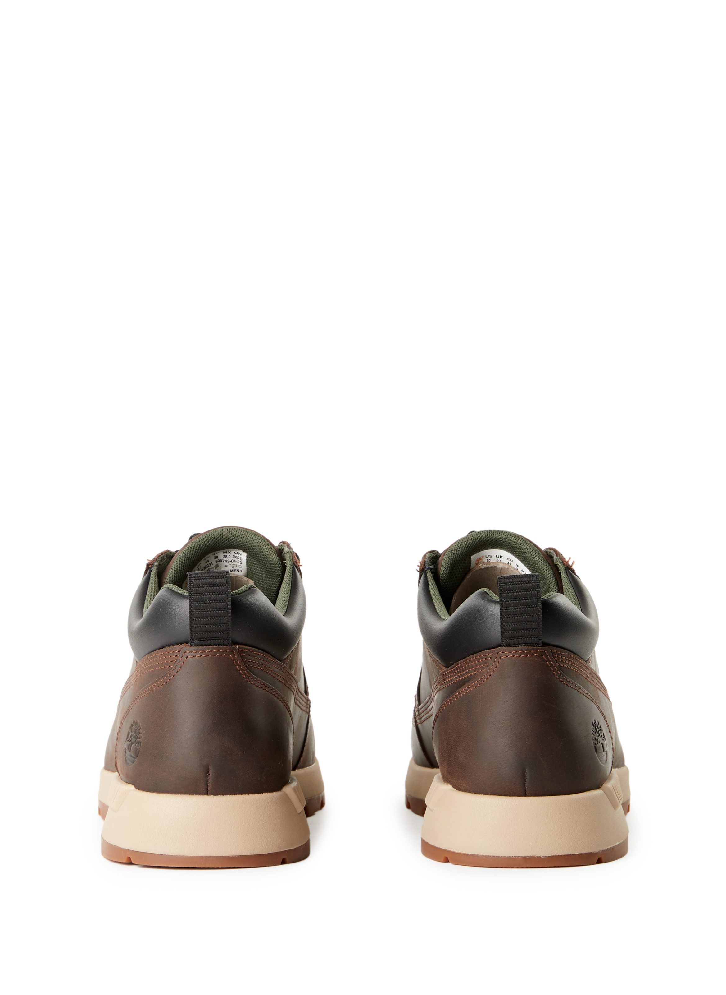 Dual material lace-up Ankle boots  TIMBERLAND Brown