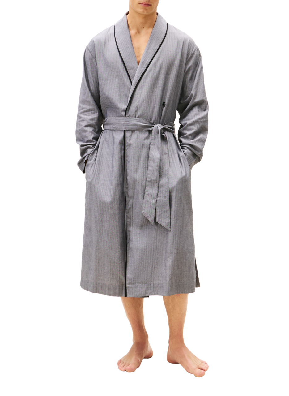 TOMMY HILFIGER Cotton bathrobe Grey