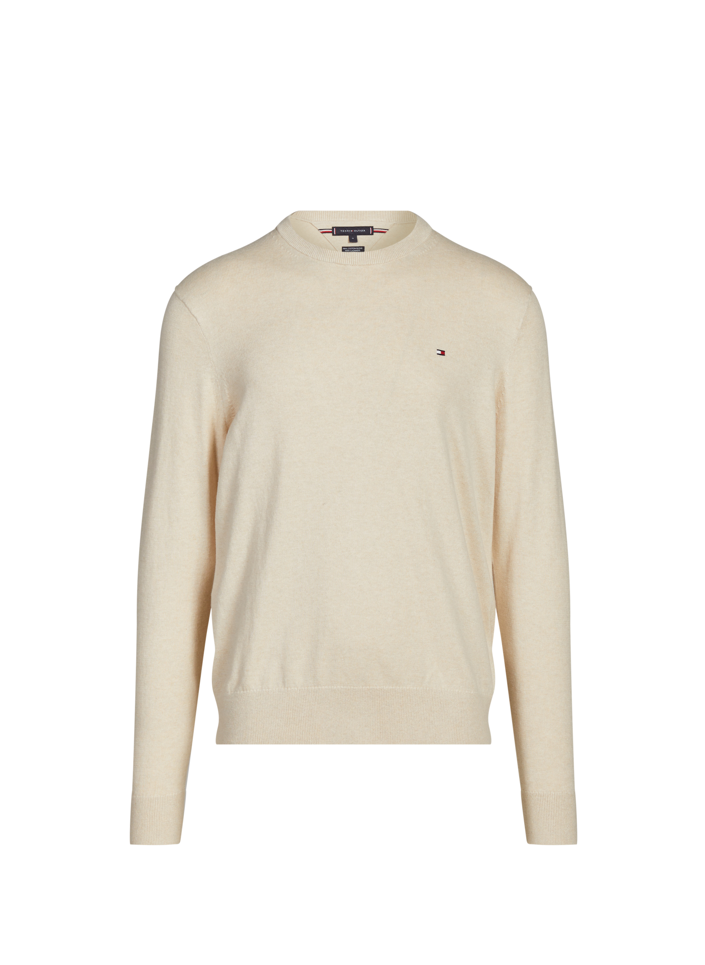TOMMY HILFIGER Cotton cable knit jumper Beige