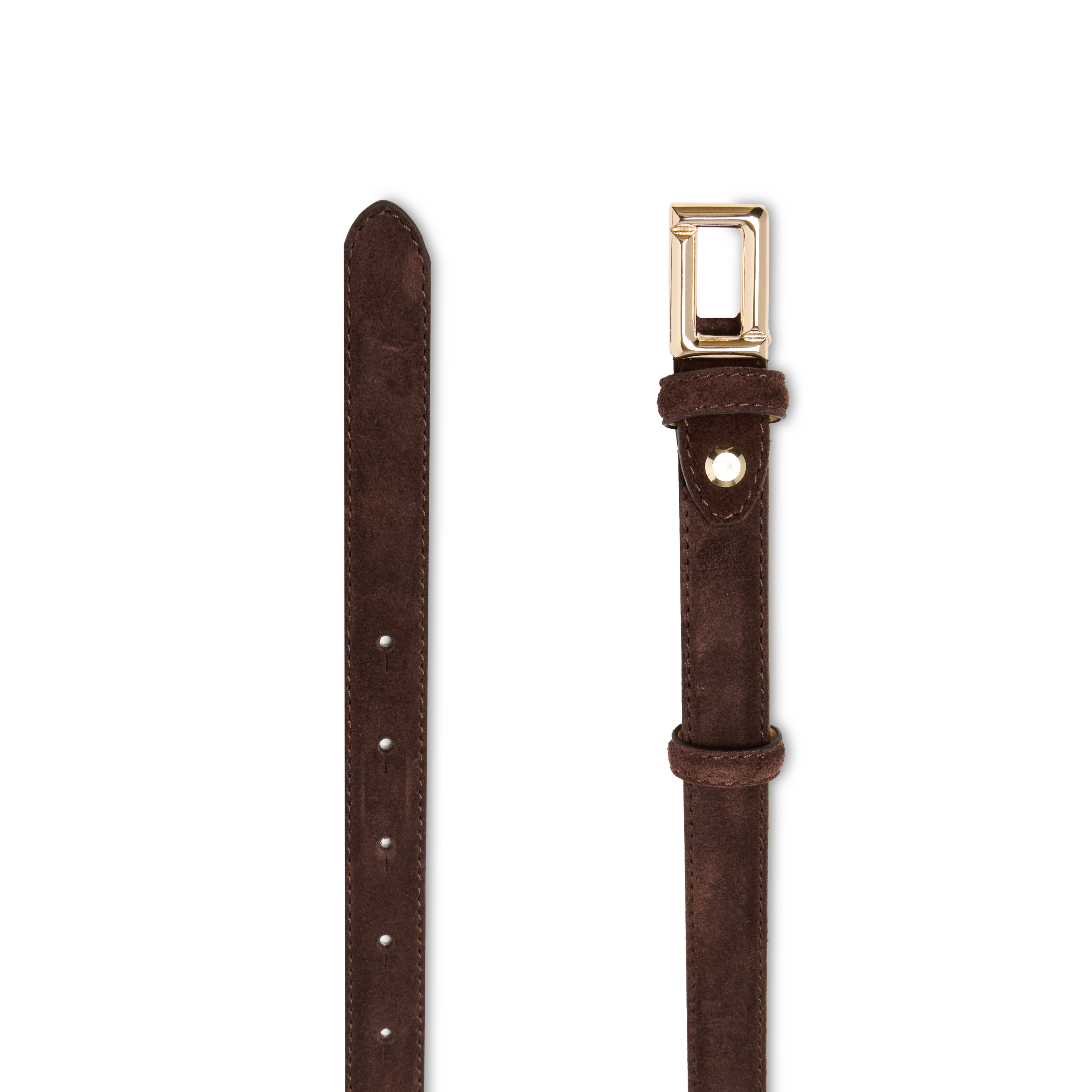 Ceinture 20mm angèle de lancel en cuir LANCEL Marron