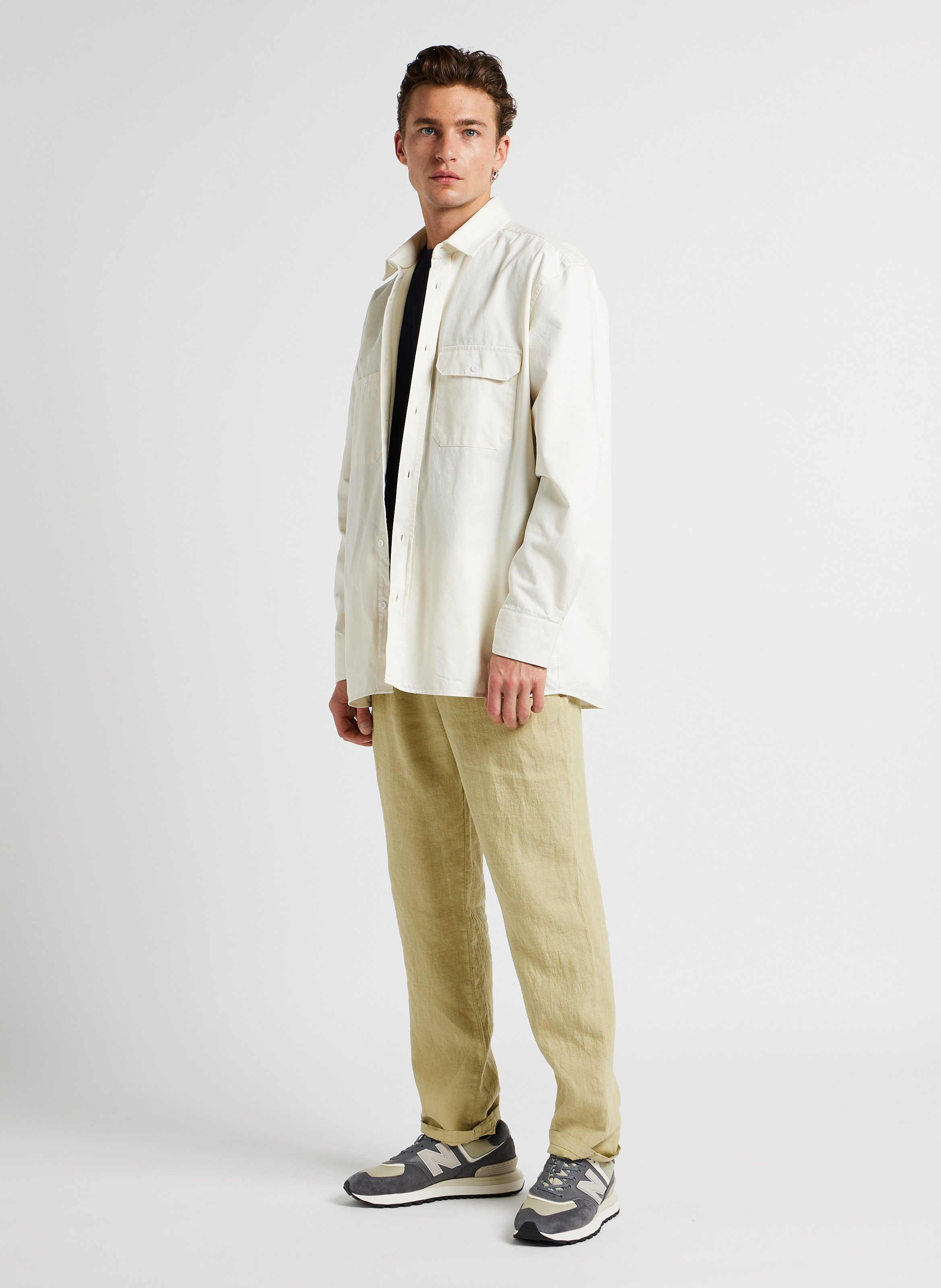 Tee-shirt droit ras du cou en coton bio callac ARMOR-LUX Bleu