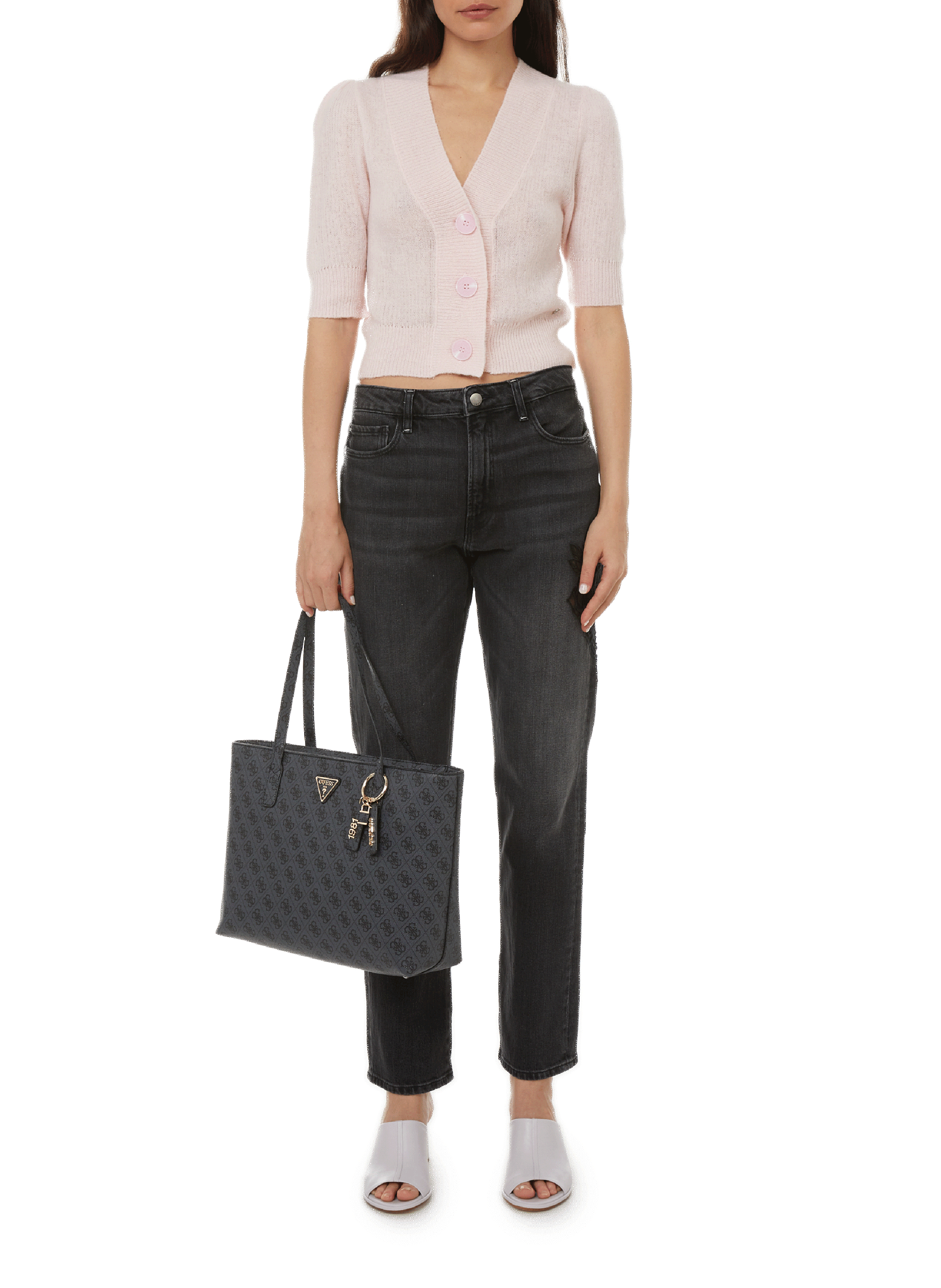 Amanda leather mules Purple