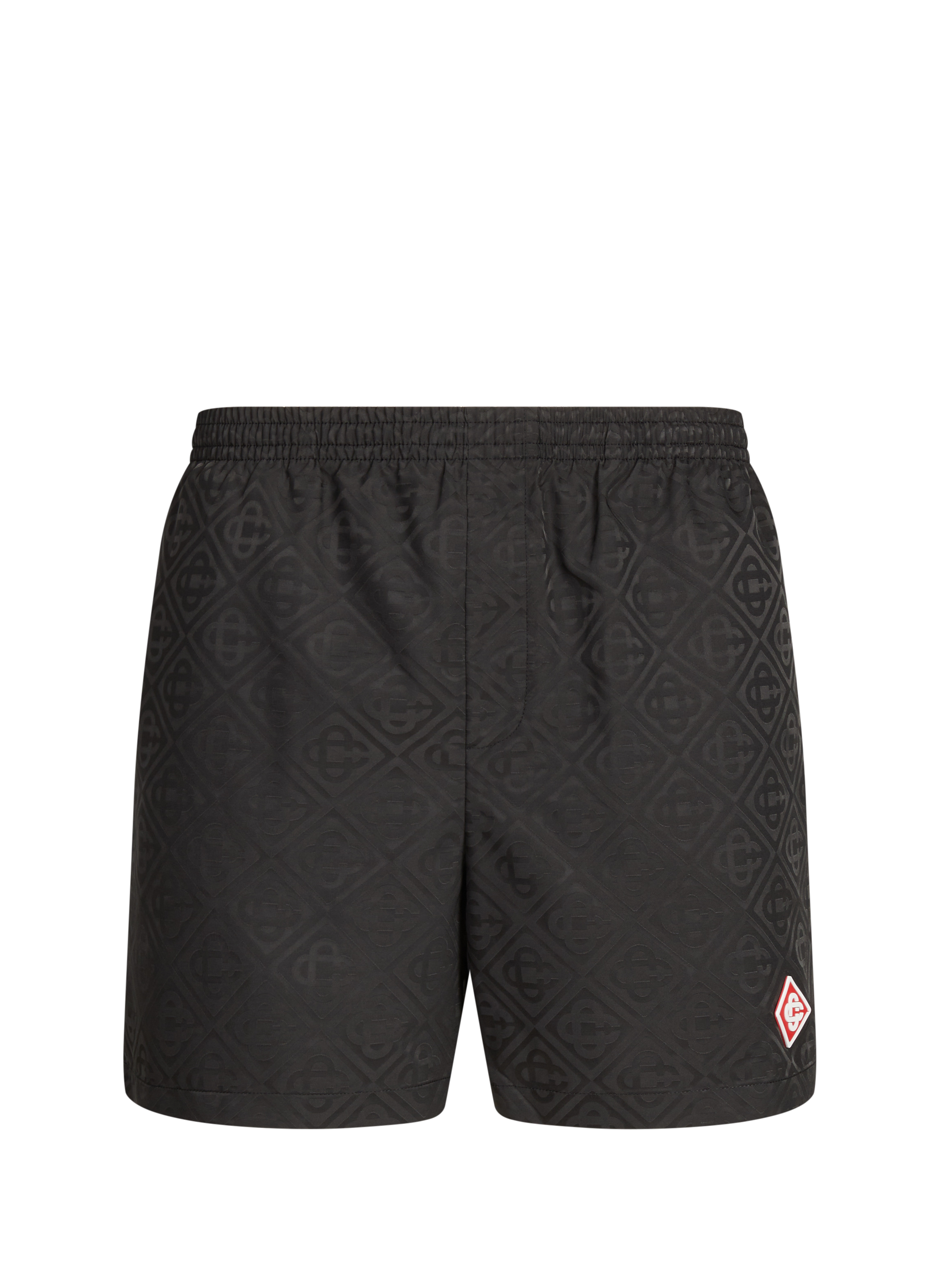 Monogrammed swim shorts CASABLANCA PARIS Black