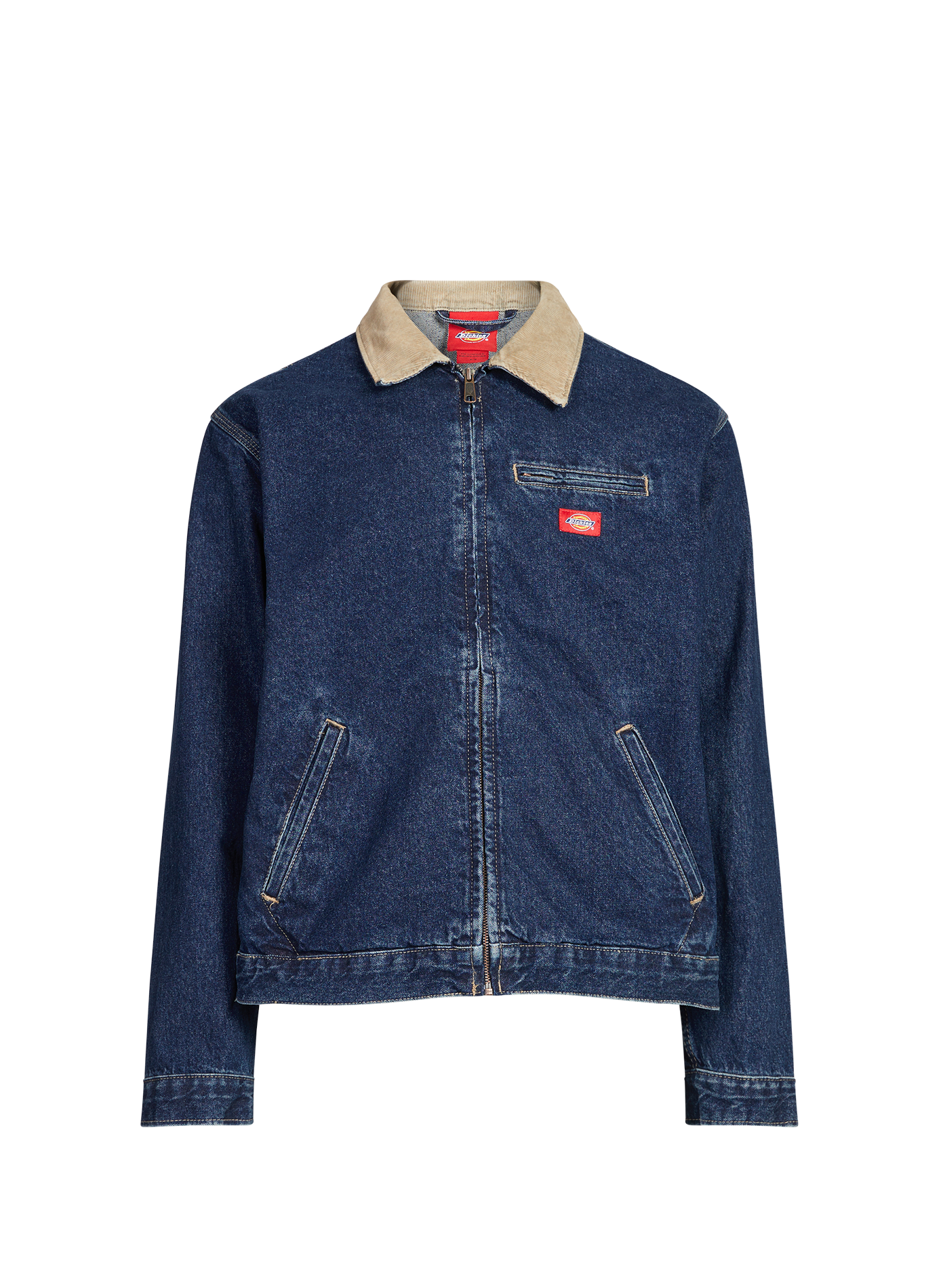Jacket denim with classic contrasting collar in cotton DICKIES Blue
