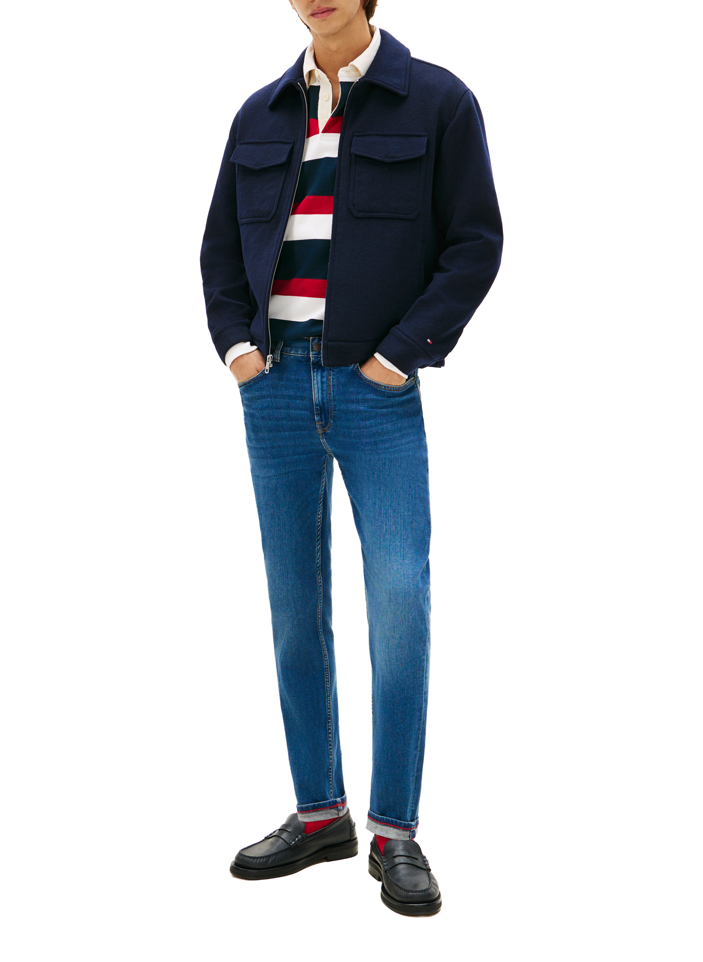 Jean droit  TOMMY HILFIGER Bleu