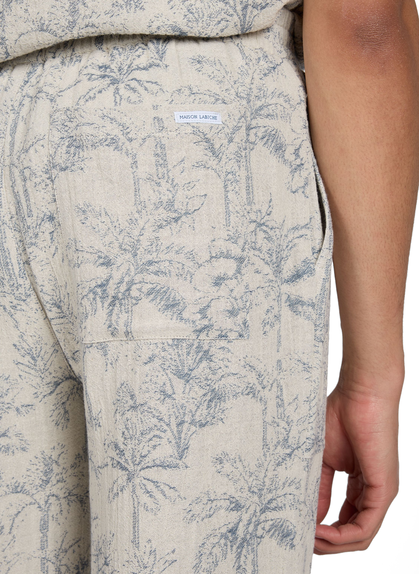 Printed Guignier Trousers MAISON LABICHE Blue