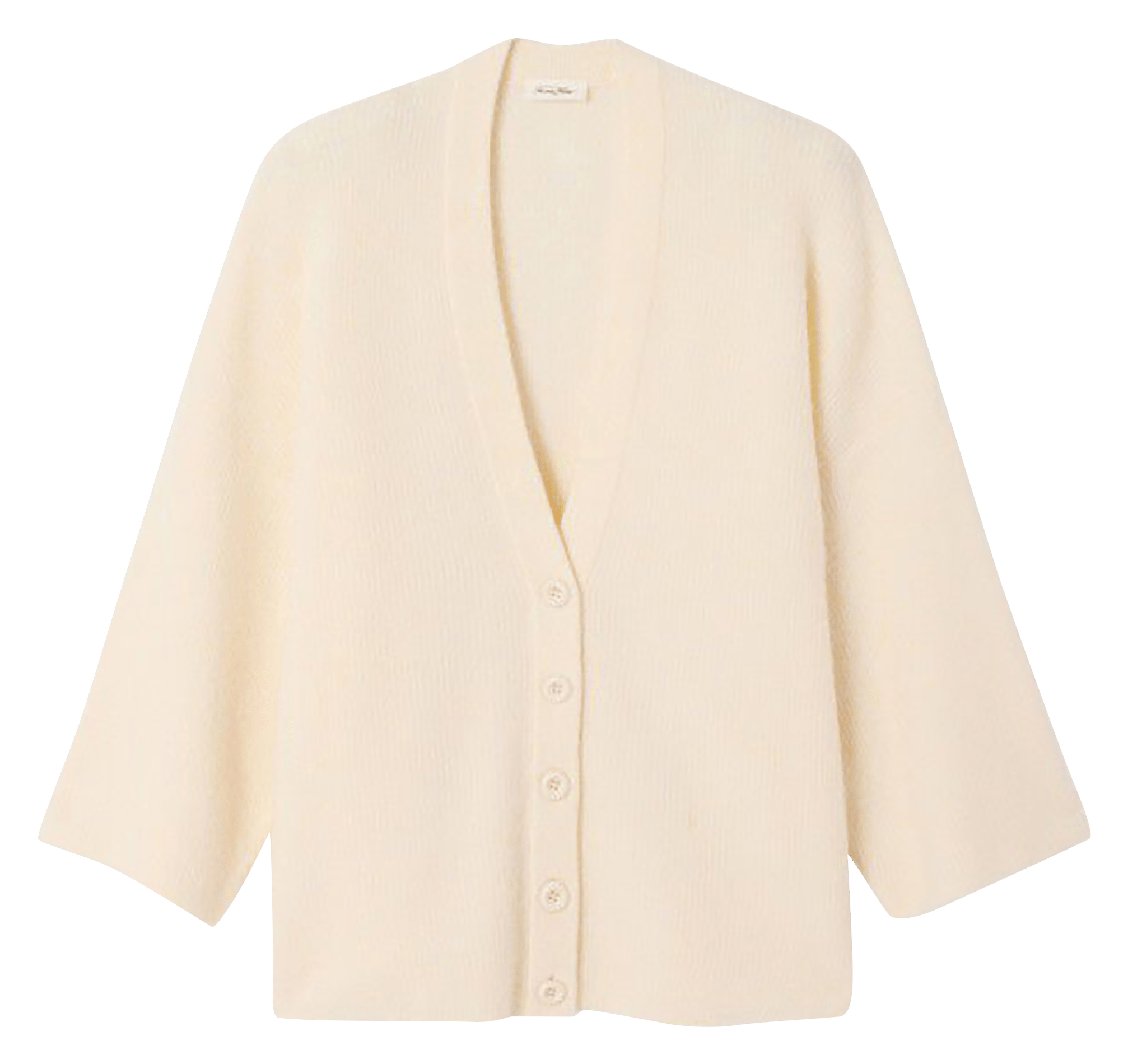 Gilet oversize col rond en maille damsville AMERICAN VINTAGE Beige