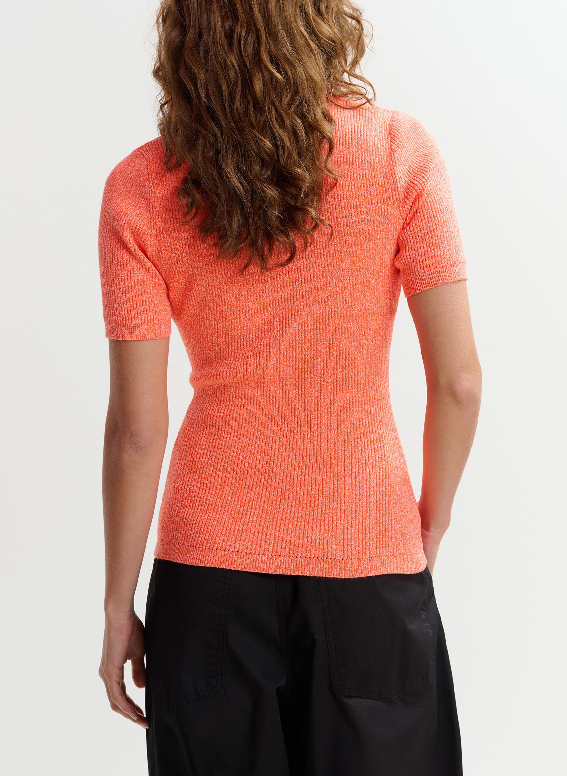 Polo manches courtes ajusté uni jabric ESSENTIEL ANTWERP Orange