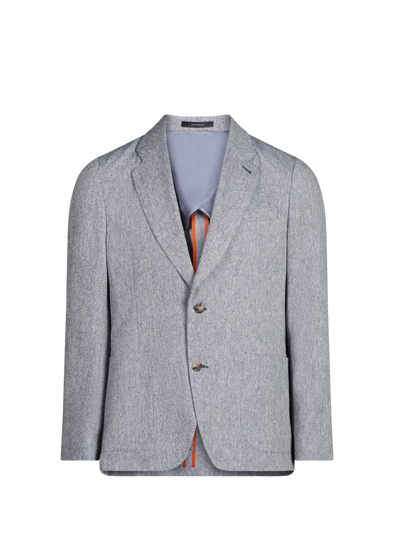 Blazer tweed en lin, soie et laine PAUL SMITH Bleu