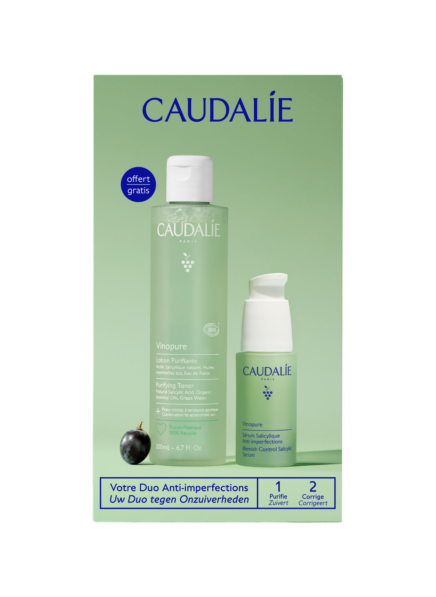 Set Vinopure Serum & Lotion 2026 CAUDALIE No color