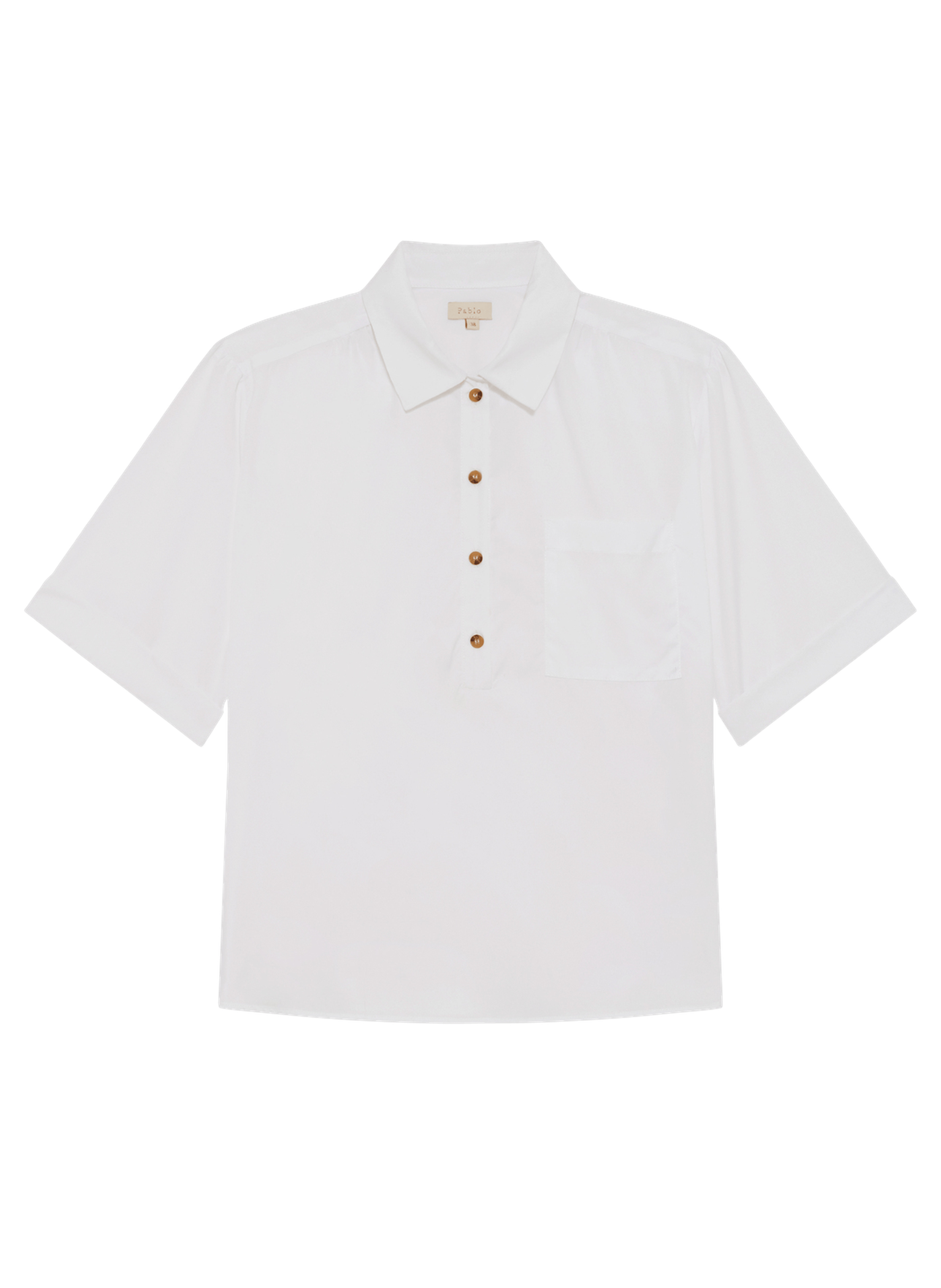 Blouse en popeline - cali PABLO Blanc