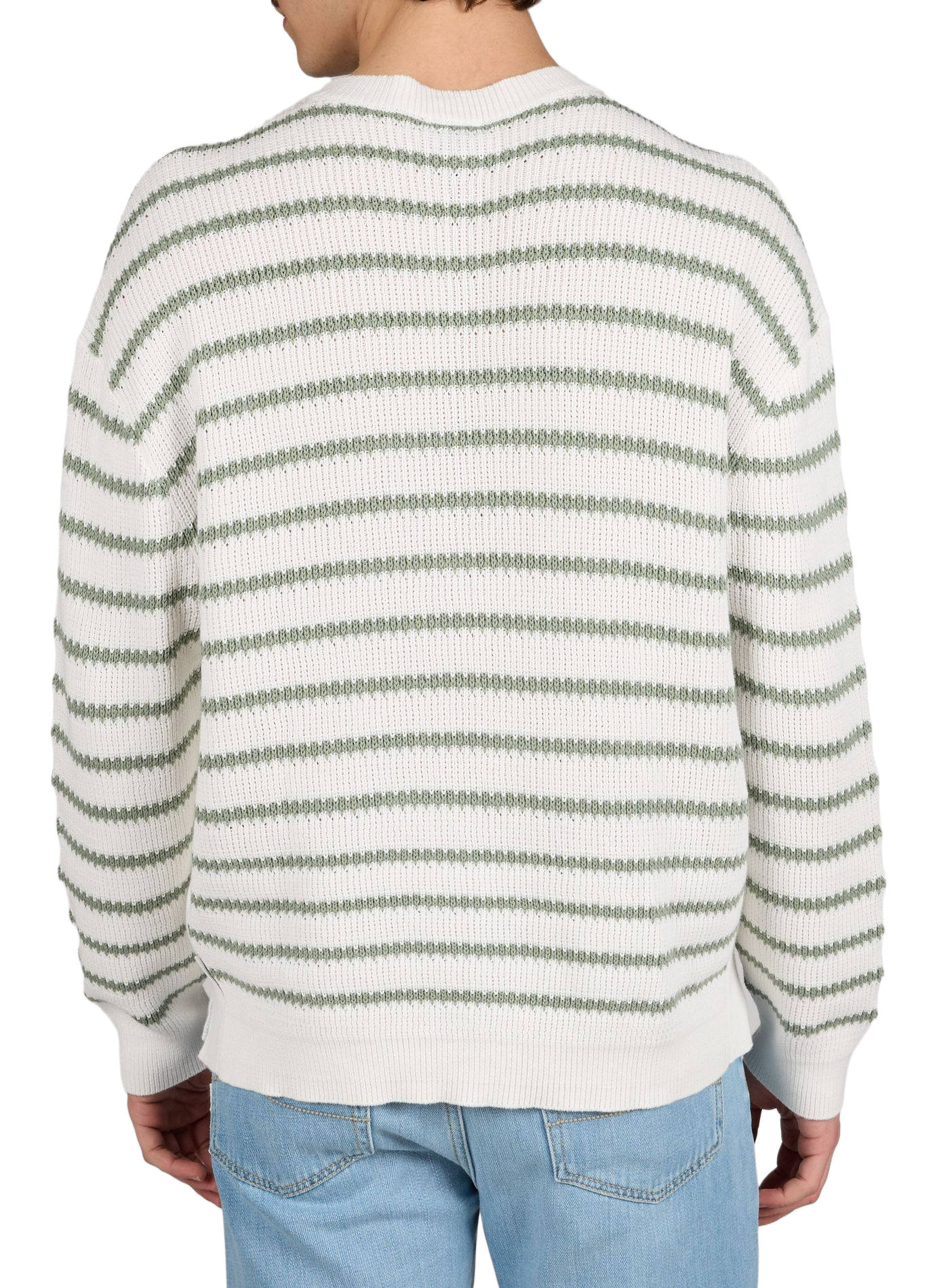 Ribbed Striped Cotton Sweater ARMANI EXCHANGE Multicolour