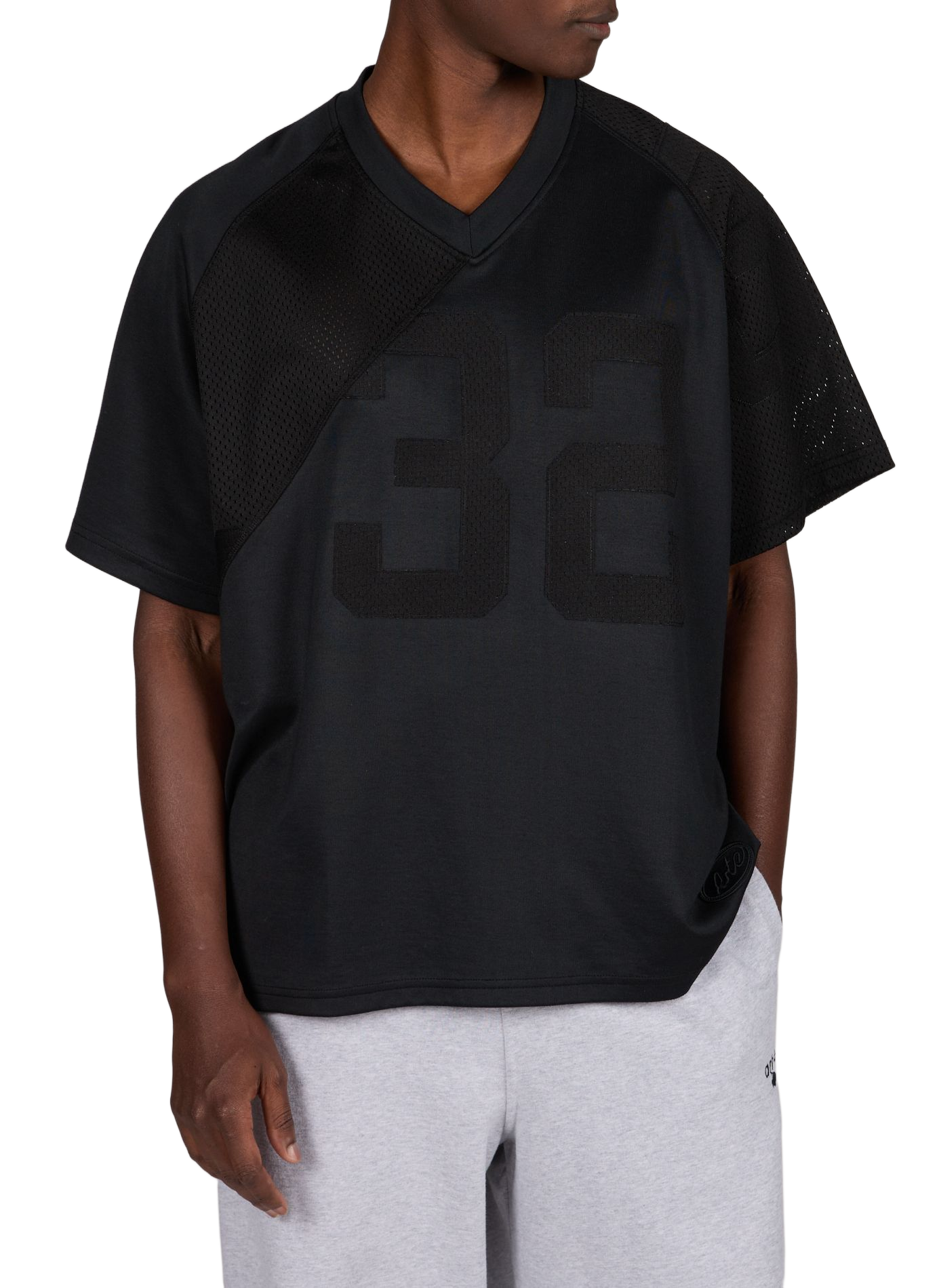 Short-sleeve jersey top in size 32 ARTE ANTWERP Black