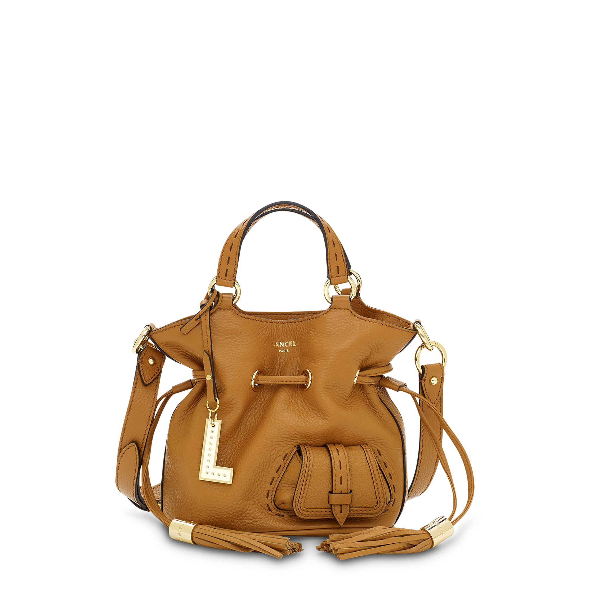 Sac seau s premier flirt de lancel en cuir LANCEL Marron