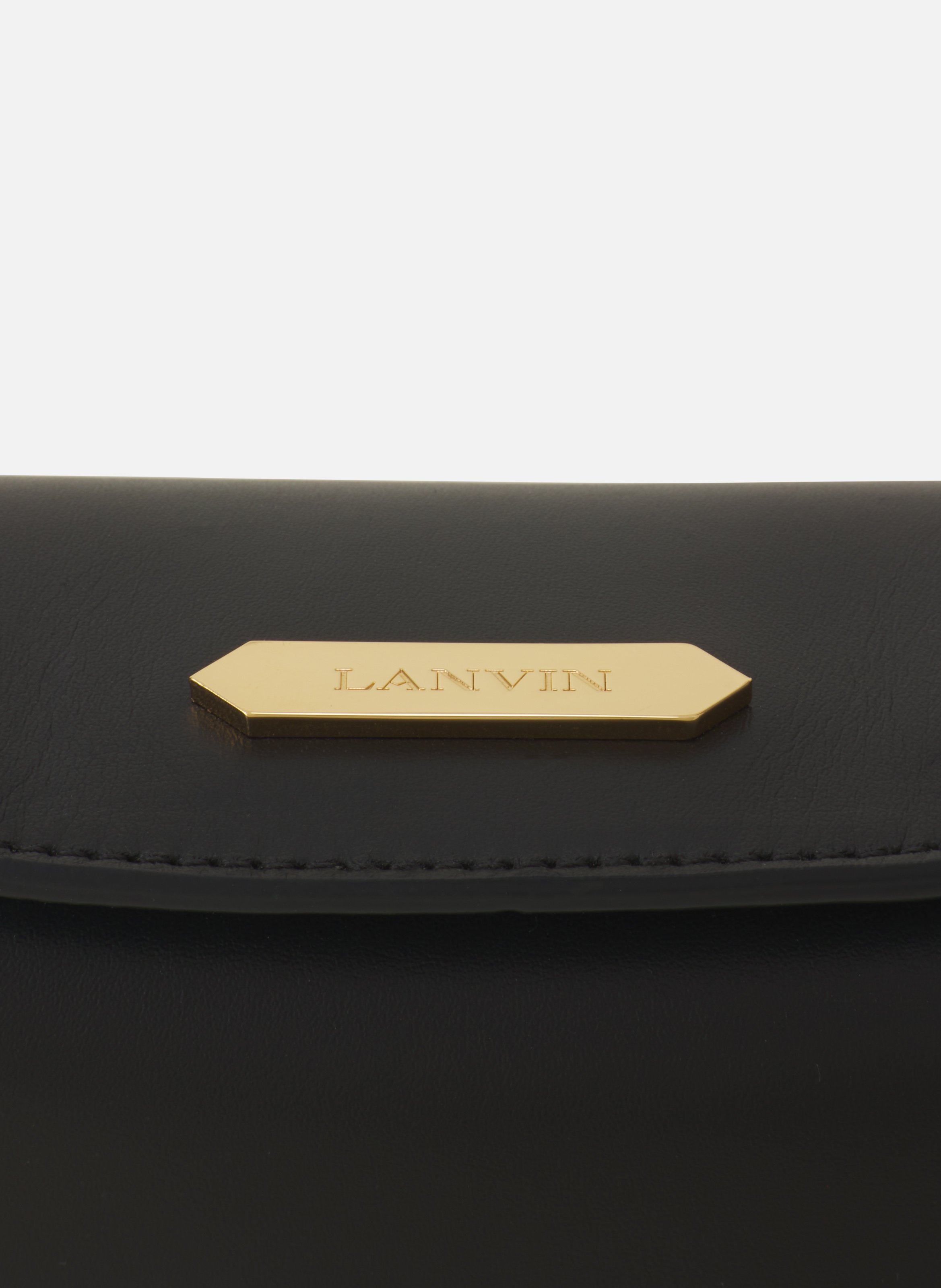 Sac compagnon 16  en cuir LANVIN Noir