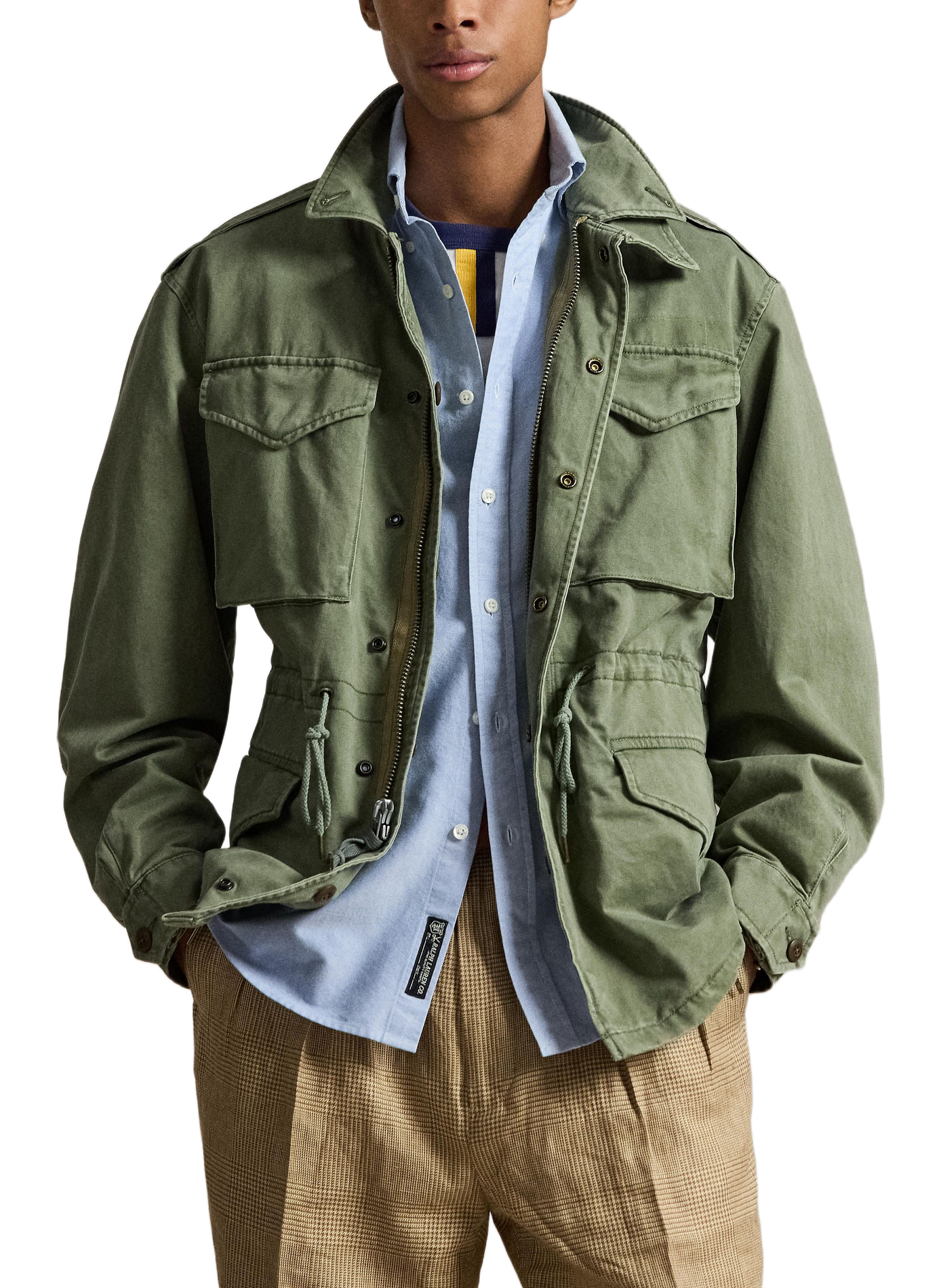 Veste à fermeture zippée en coton POLO RALPH LAUREN Vert