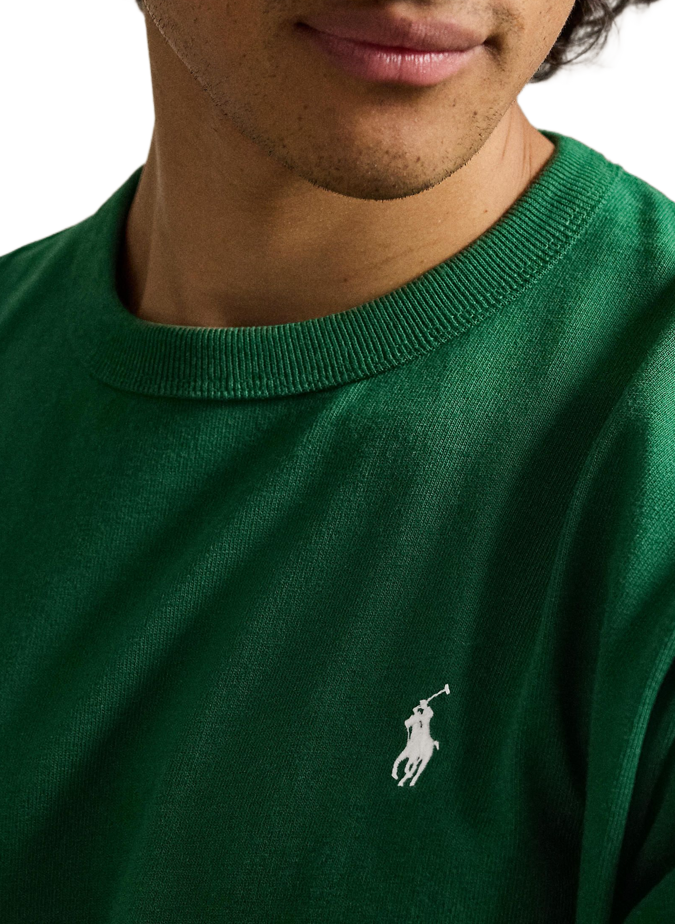 T-shirt à logo brodé en coton POLO RALPH LAUREN Vert