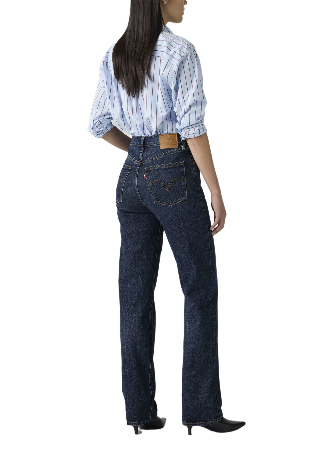 High-waisted bootcut jeans in a cotton blend LEVI'S Blue