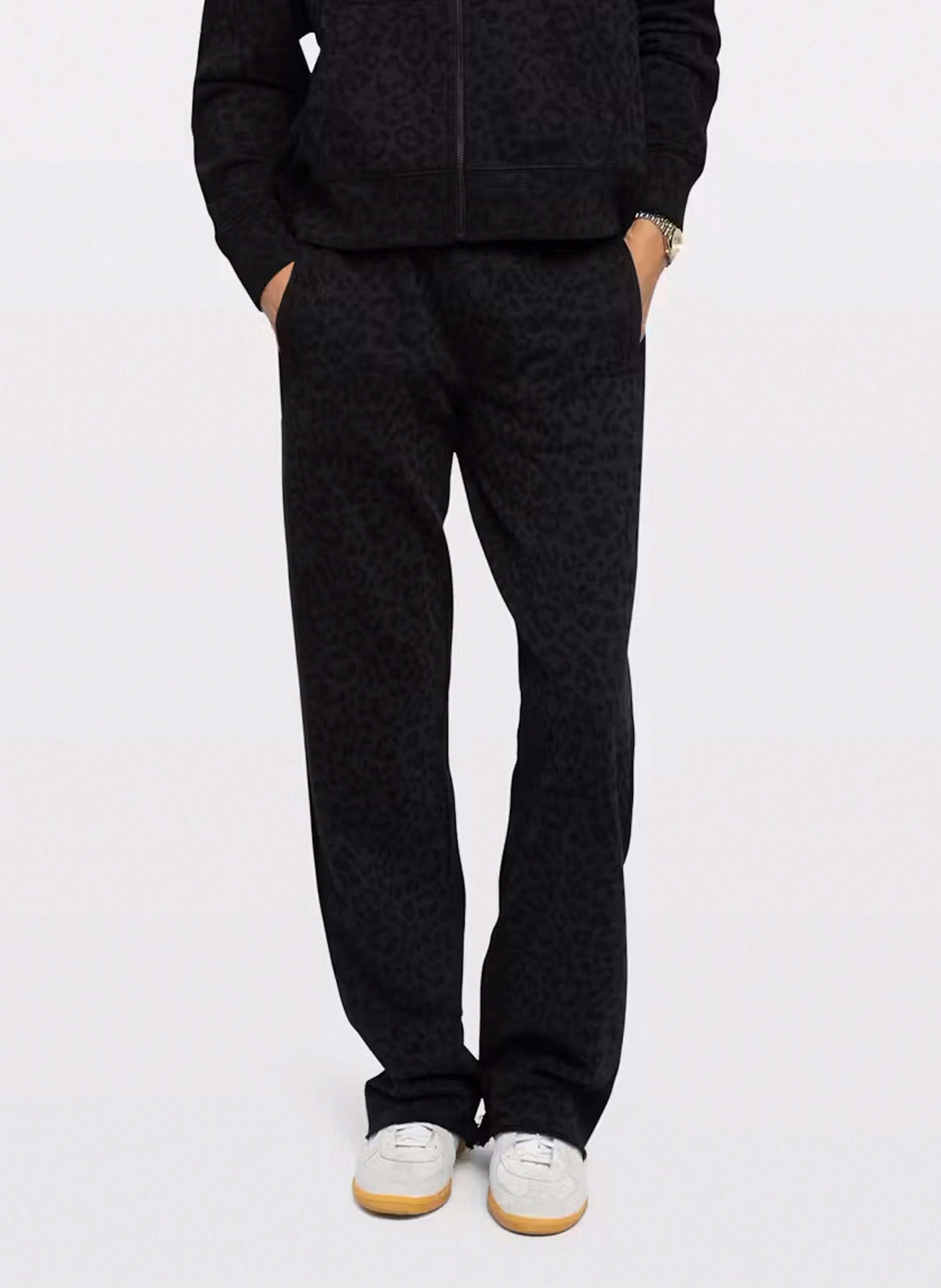 Jogging droit en jacquard léopard chilloh ZADIG&VOLTAIRE Gris