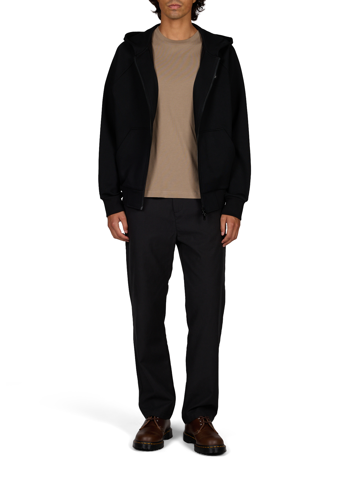 Hooded cotton blend sweater MOOSE KNUCKLES Black